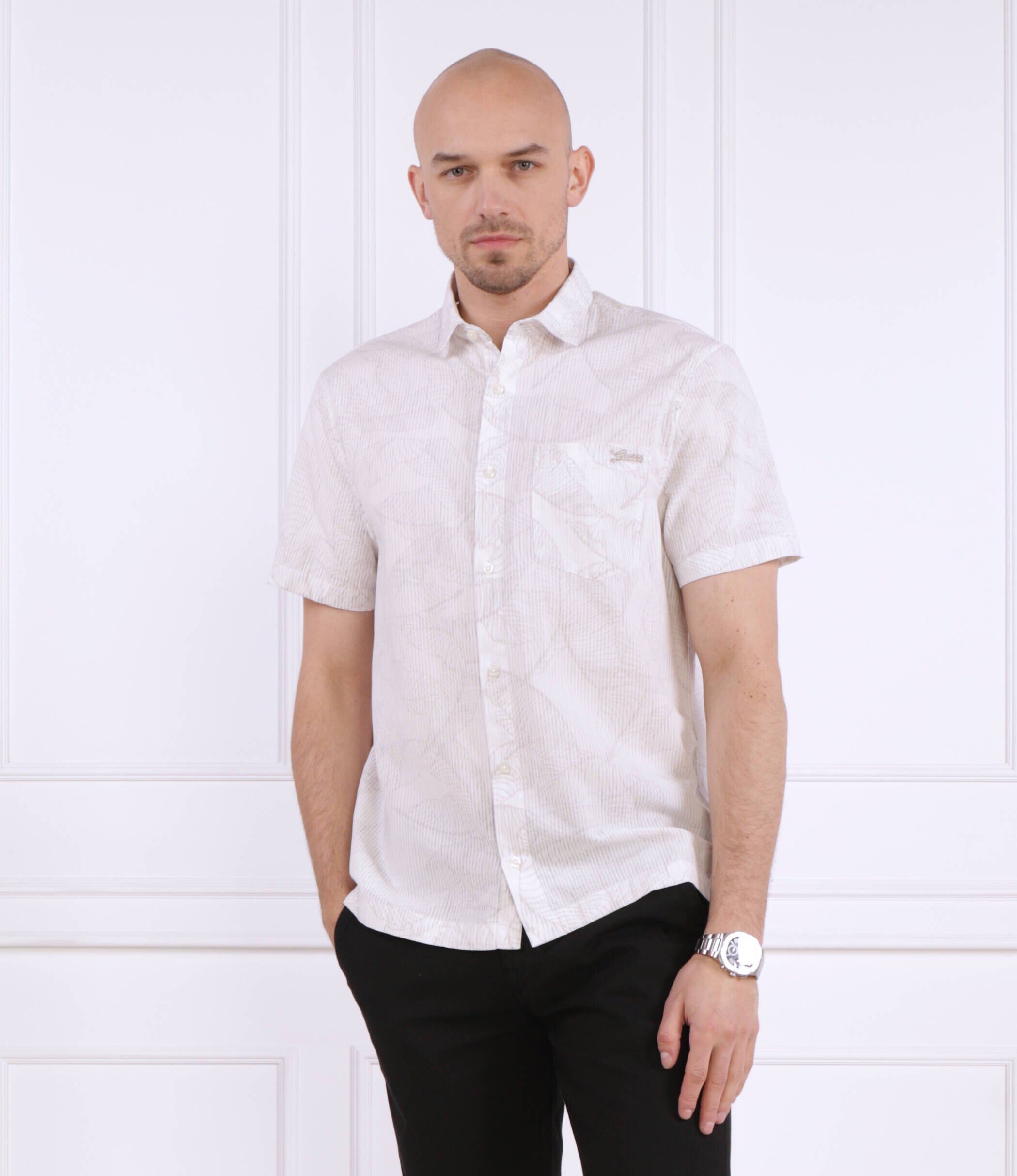 Guess Cămașă COLLINS STENCIL | Regular Fit