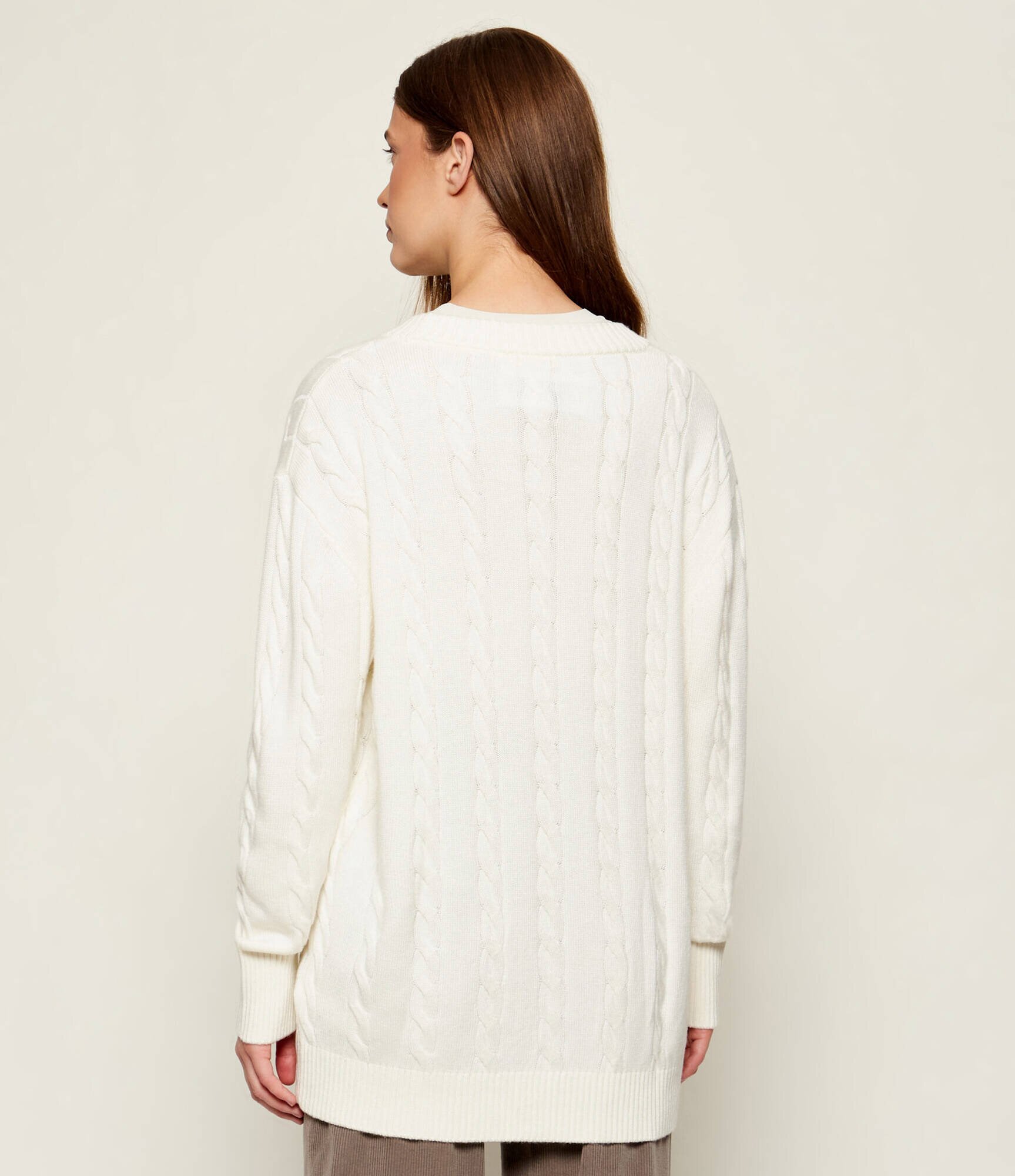 Guess Cardigan Elsa | Relaxed fit cu adaos de lână