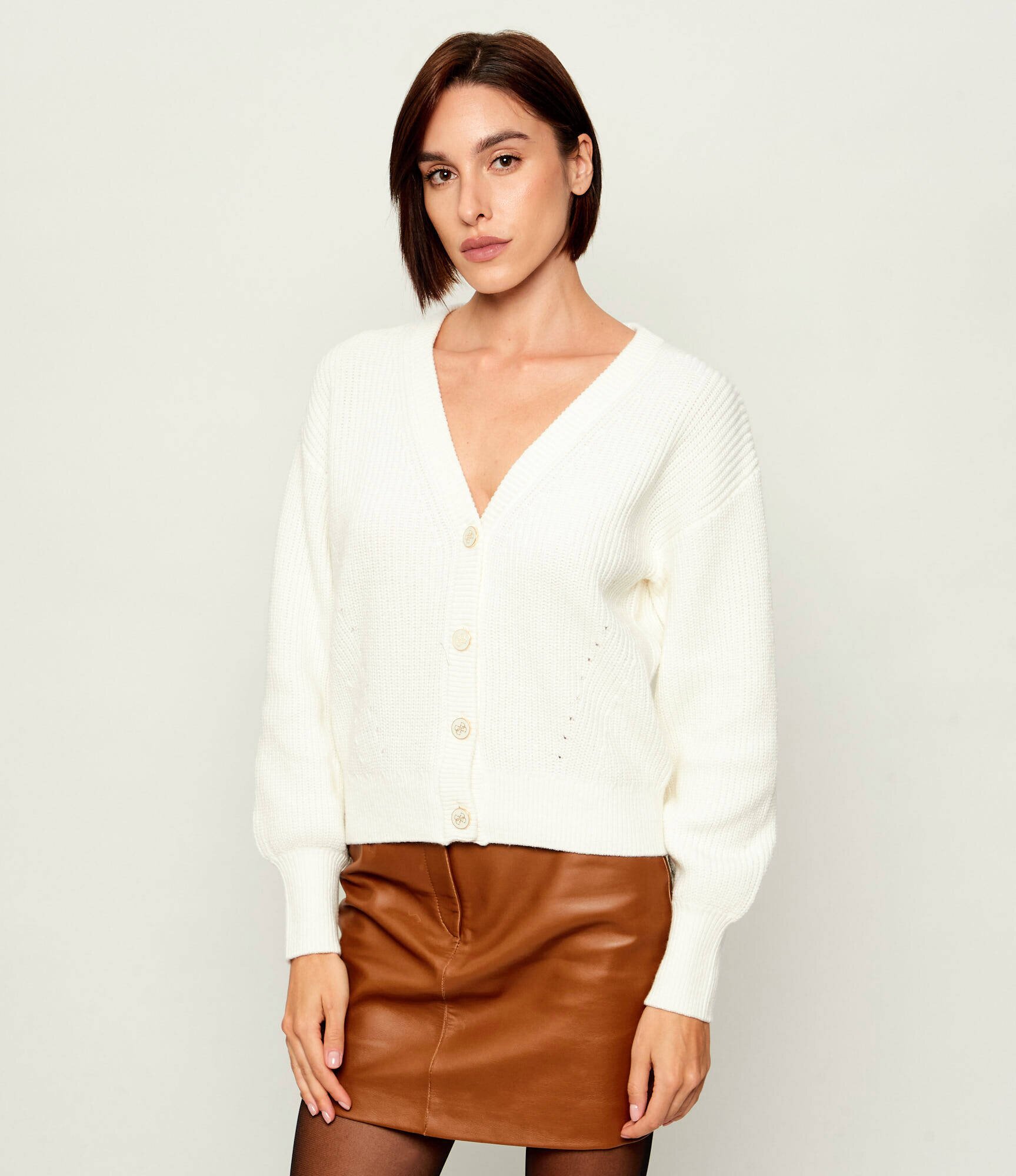 Guess Cardigan Faith | Relaxed fit cu adaos de lână
