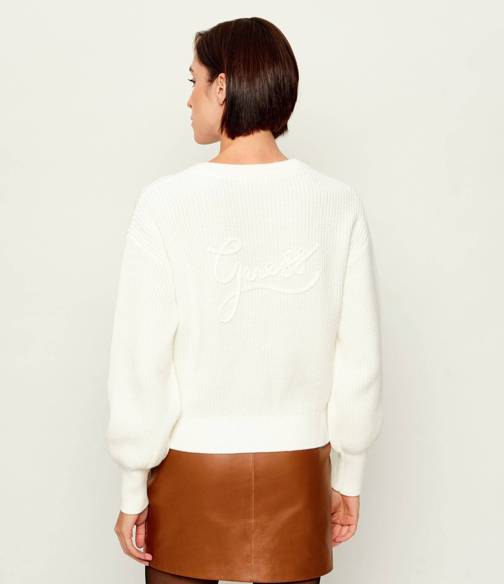 Guess Cardigan Faith | Relaxed fit cu adaos de lână