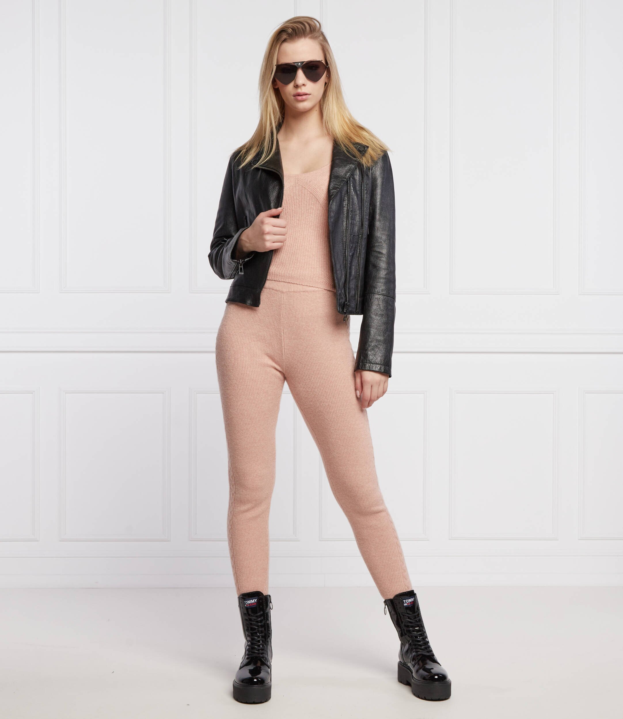Guess Colanți Sweater | Slim Fit cu adaos de lână