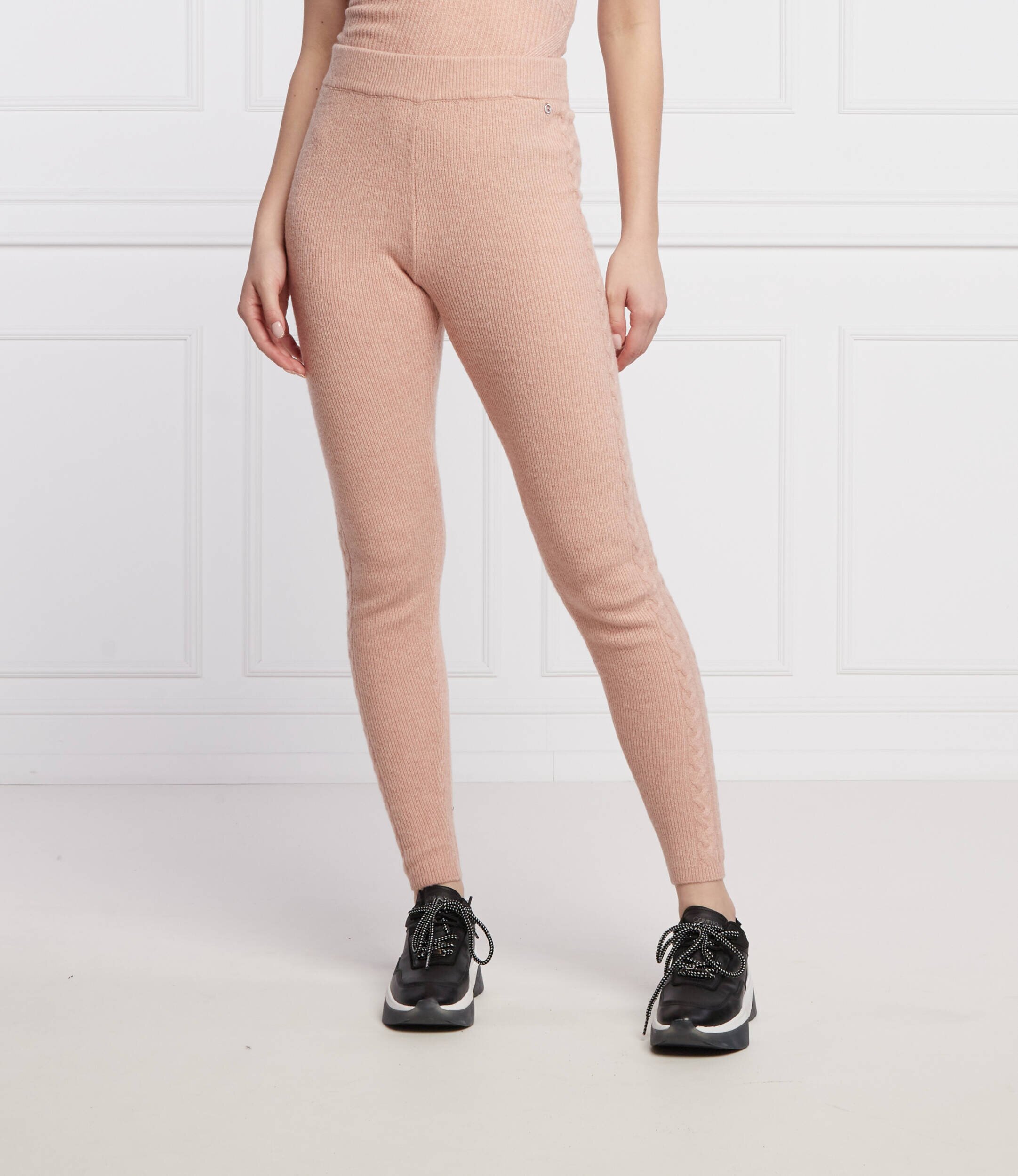 Guess Colanți Sweater | Slim Fit cu adaos de lână