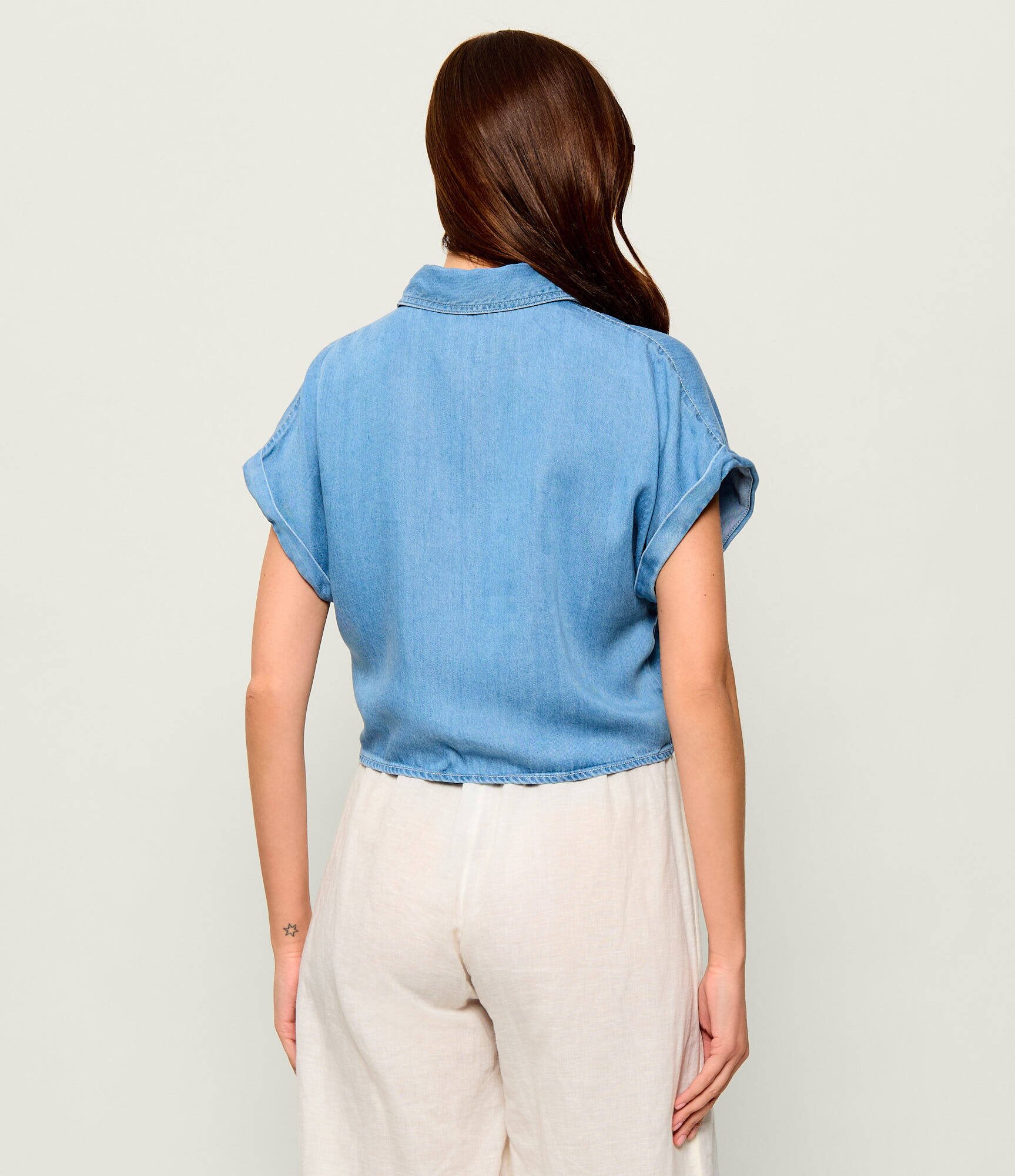 Guess De blugi cămașă Ambra | Cropped Fit