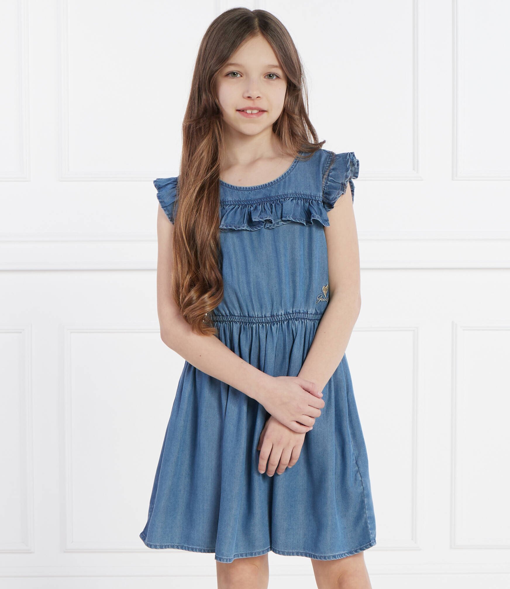 Guess De blugi rochie TENCEL