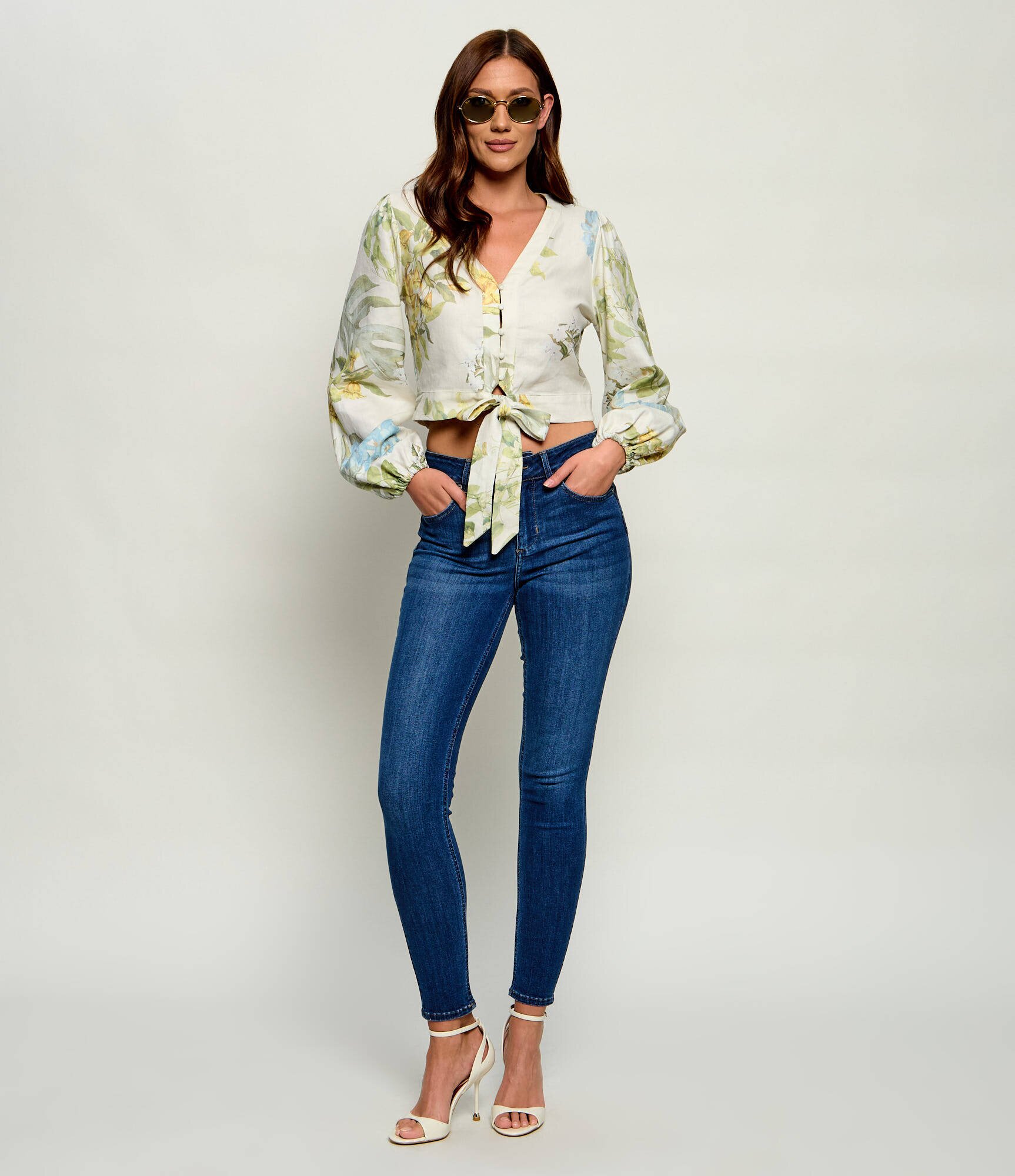 Guess De in bluză Shirley | Cropped Fit
