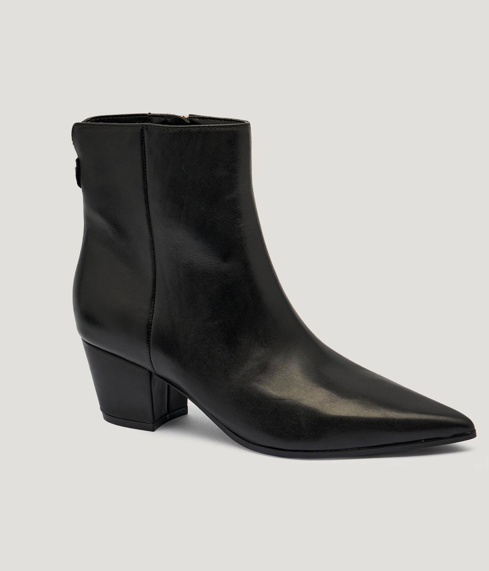 Guess De piele botine cu toc Halisa
