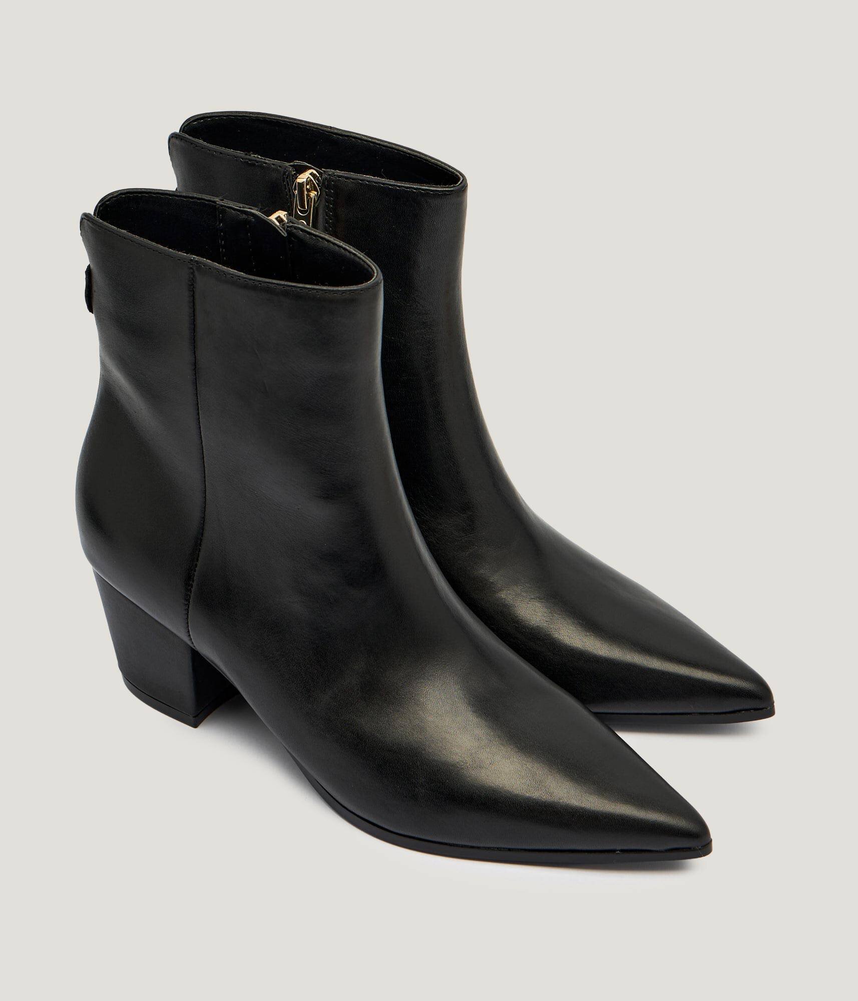 Guess De piele botine cu toc Halisa