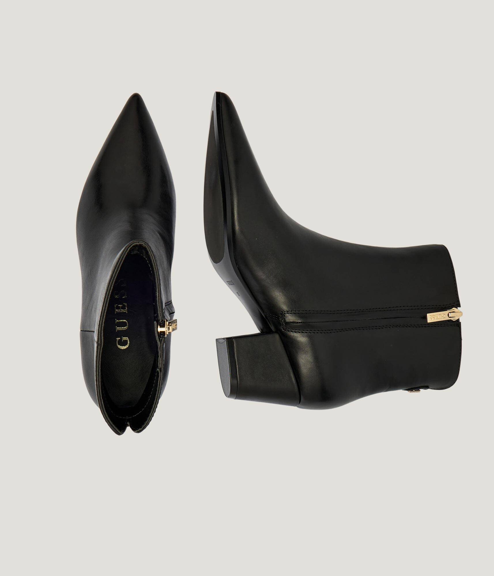 Guess De piele botine cu toc Halisa