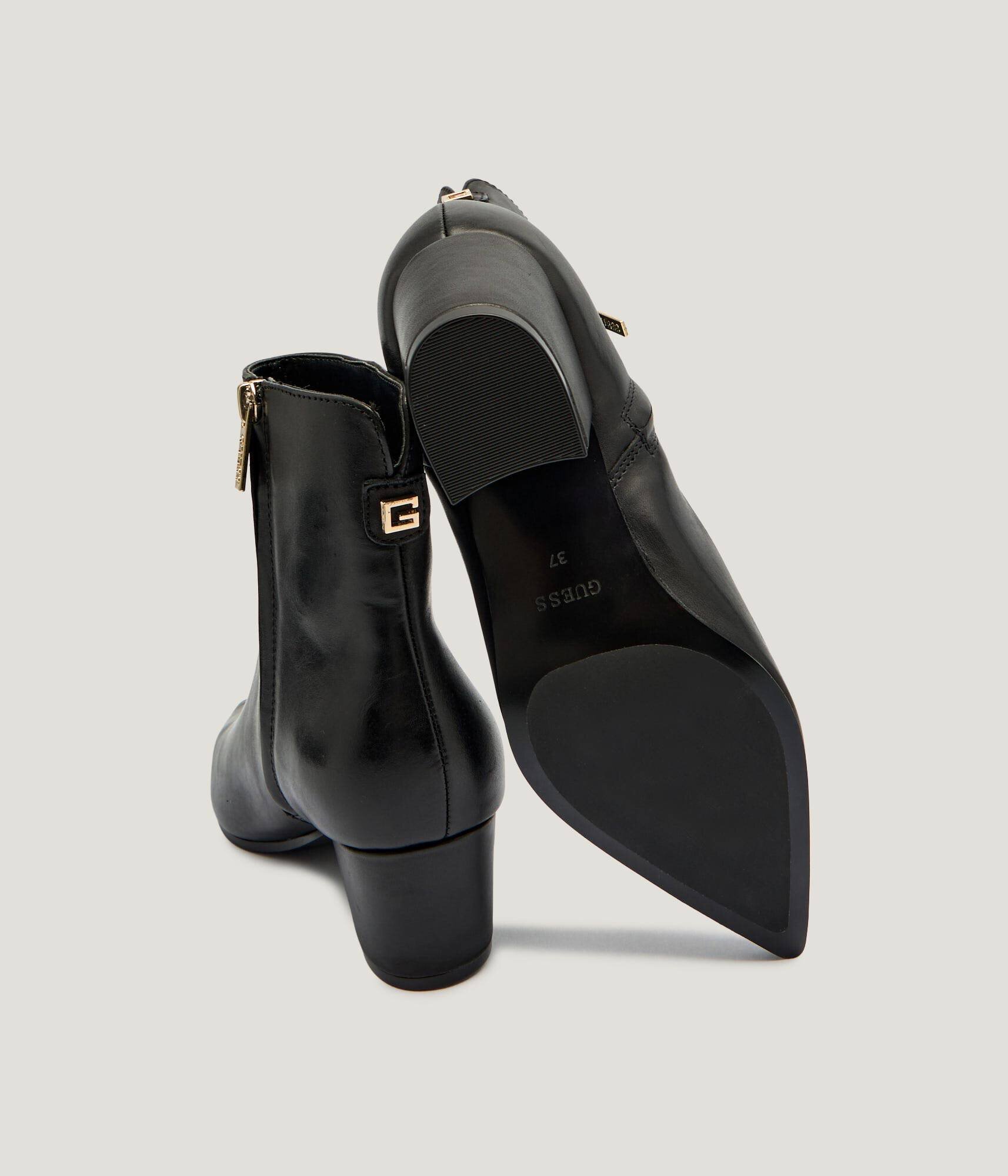 Guess De piele botine cu toc Halisa