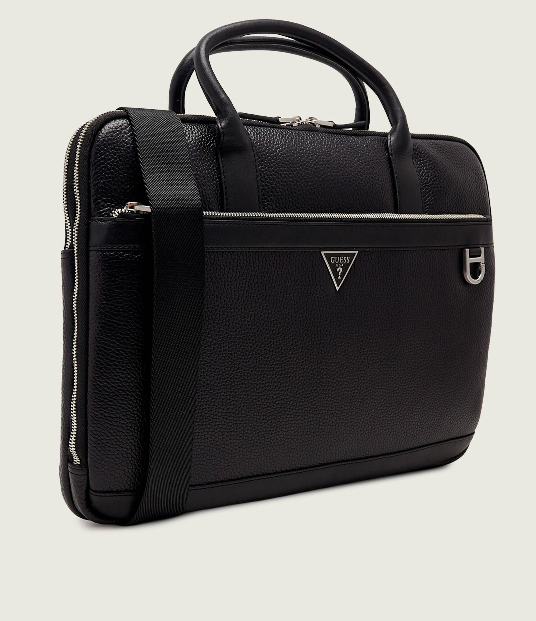 Guess De piele geantă pentru laptop 15" Monaco