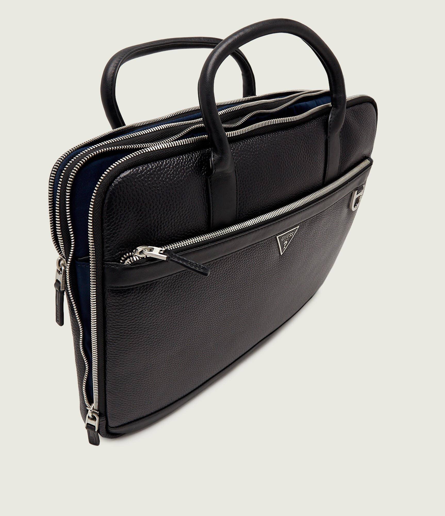 Guess De piele geantă pentru laptop 15" Monaco