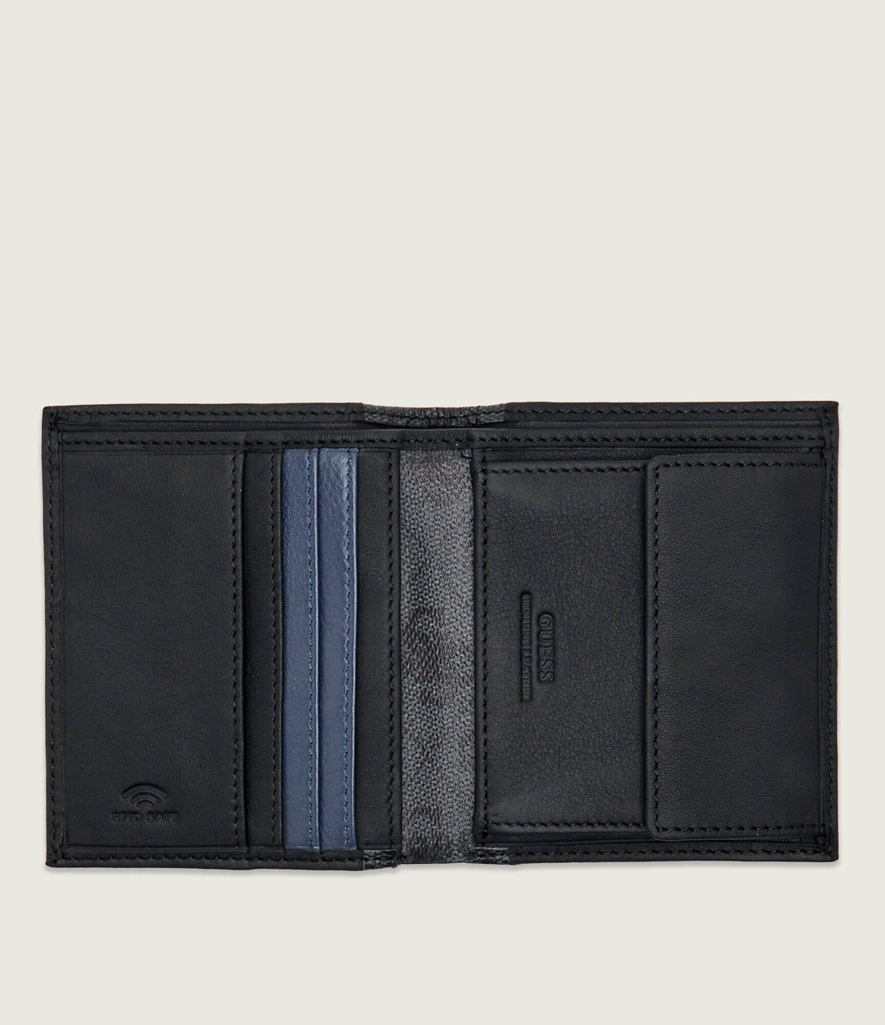 Guess De piele portofel Sydney Bifold S