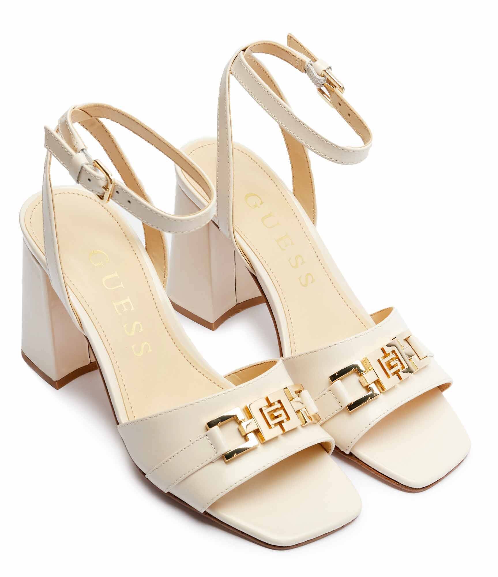 Guess De piele sandale cu toc gros Grato