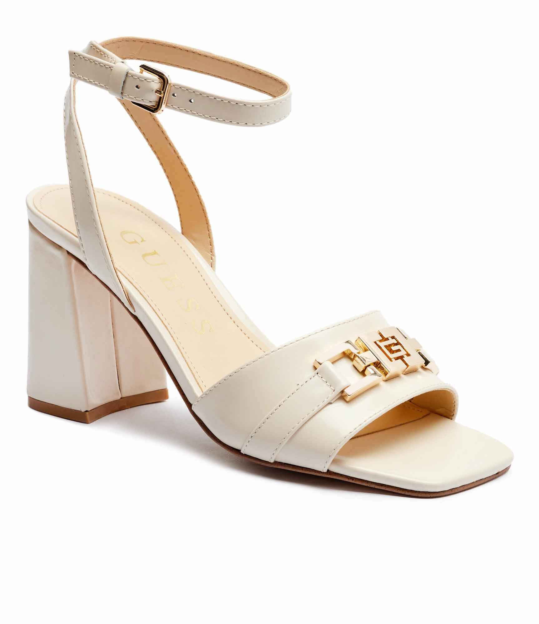 Guess De piele sandale cu toc gros Grato