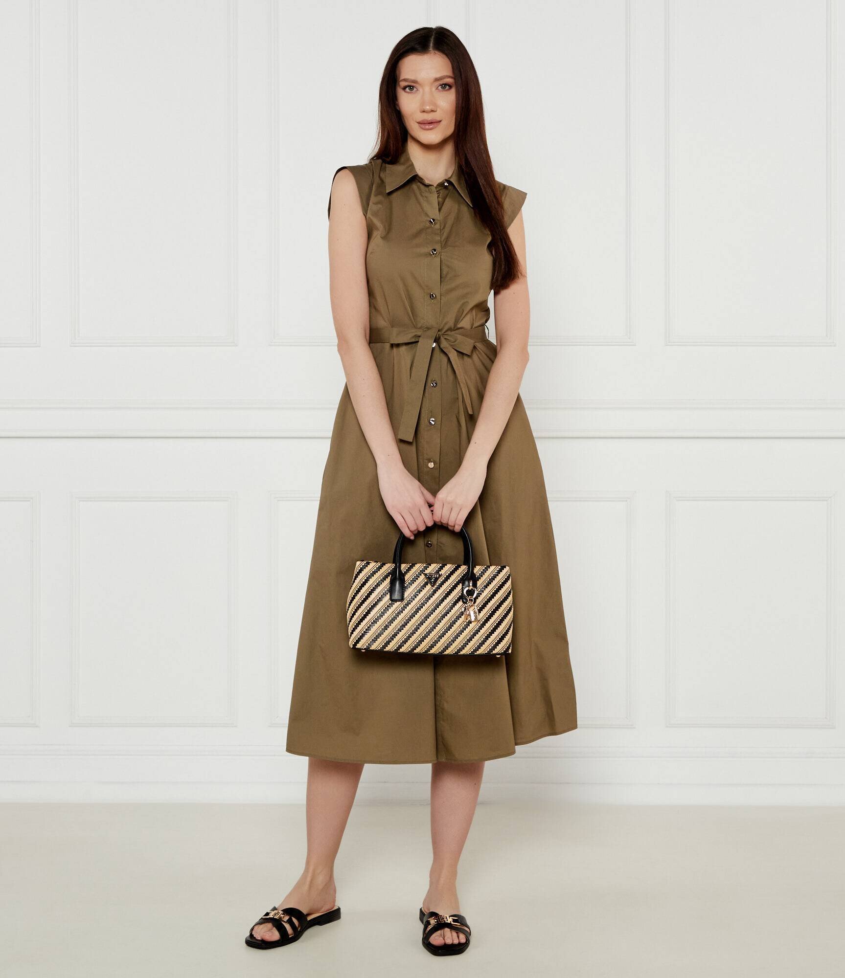 Guess De piele șlapi Lady Ronii