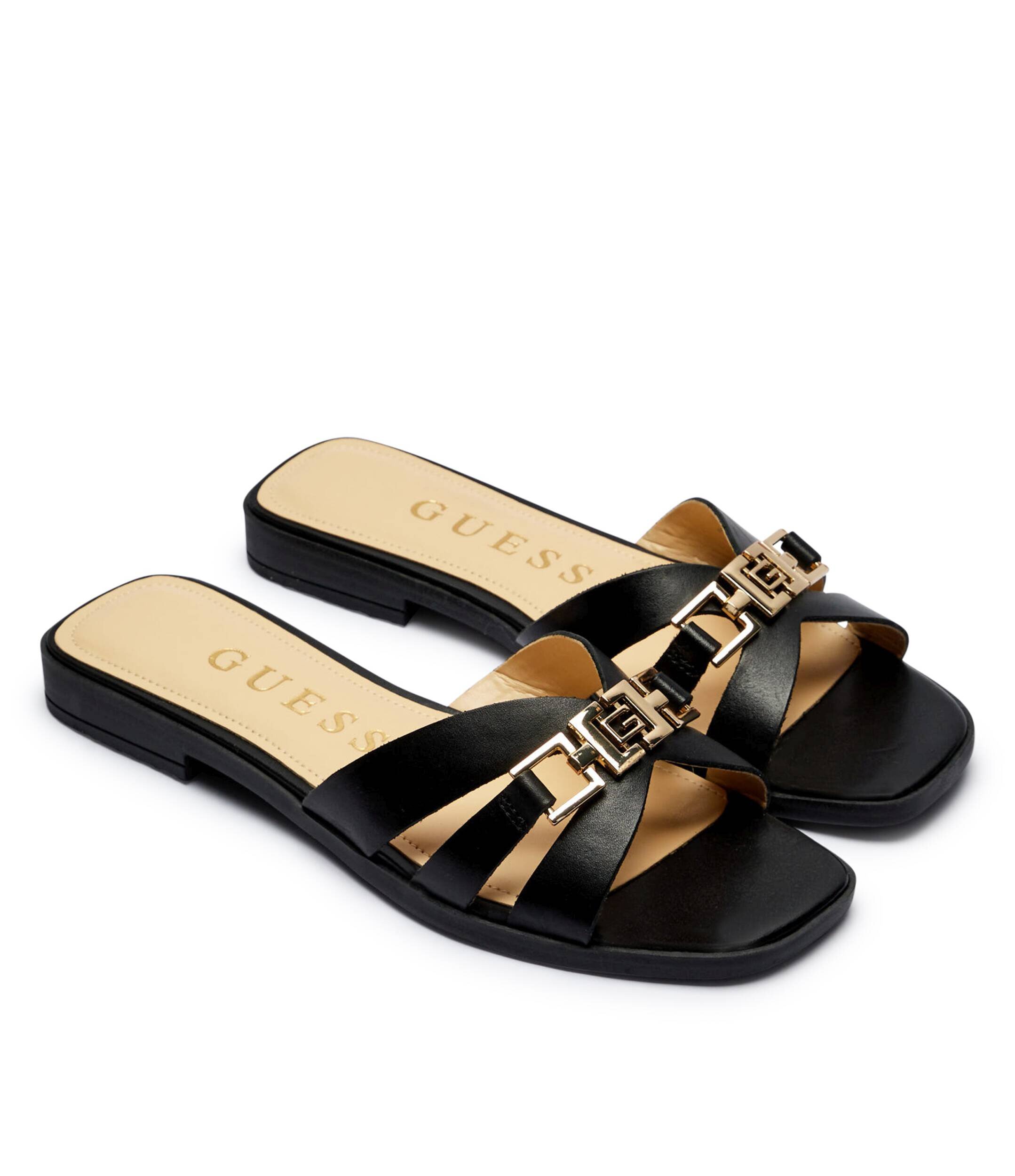 Guess De piele șlapi Lady Ronii