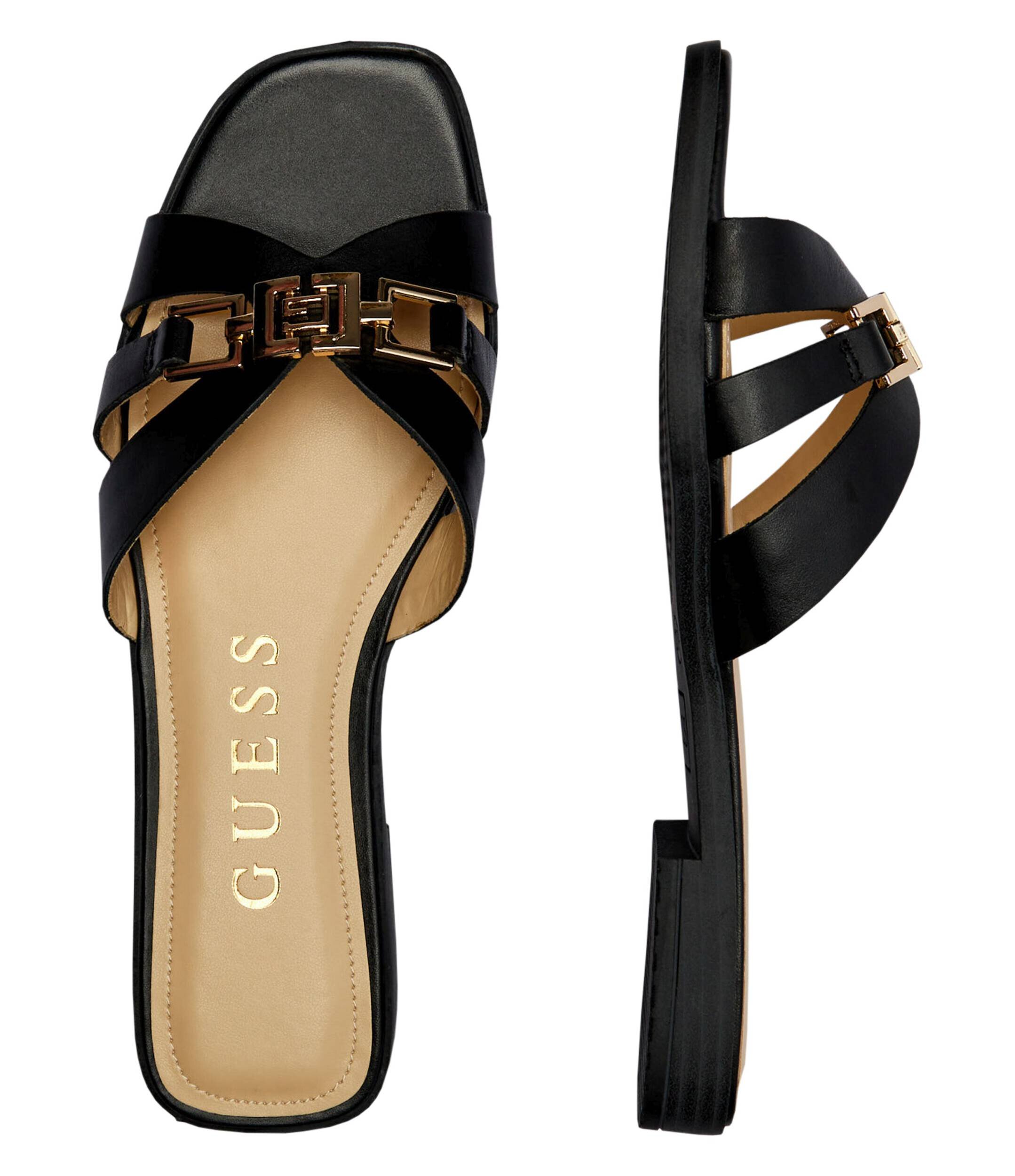 Guess De piele șlapi Lady Ronii