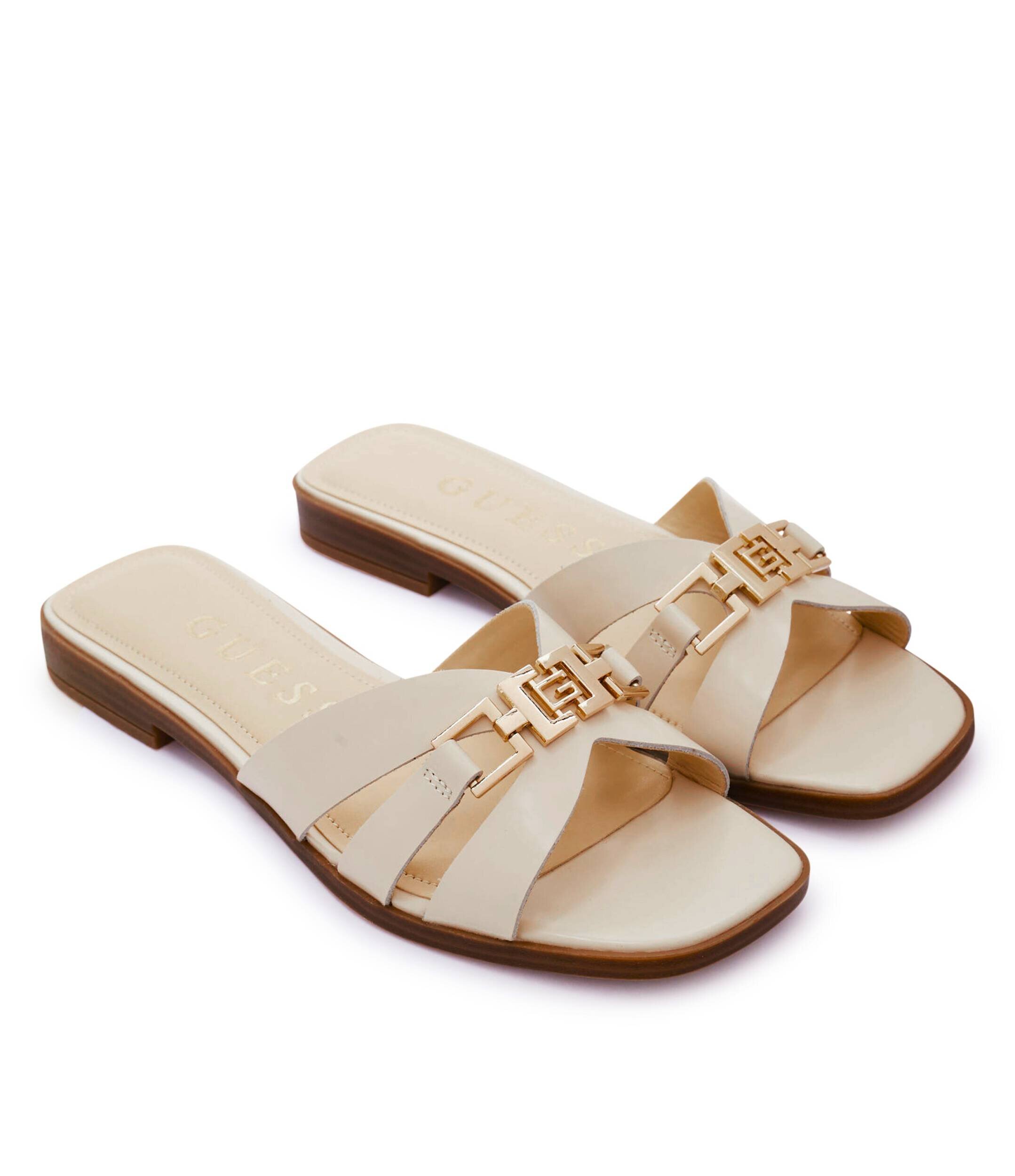 Guess De piele șlapi Lady Ronii
