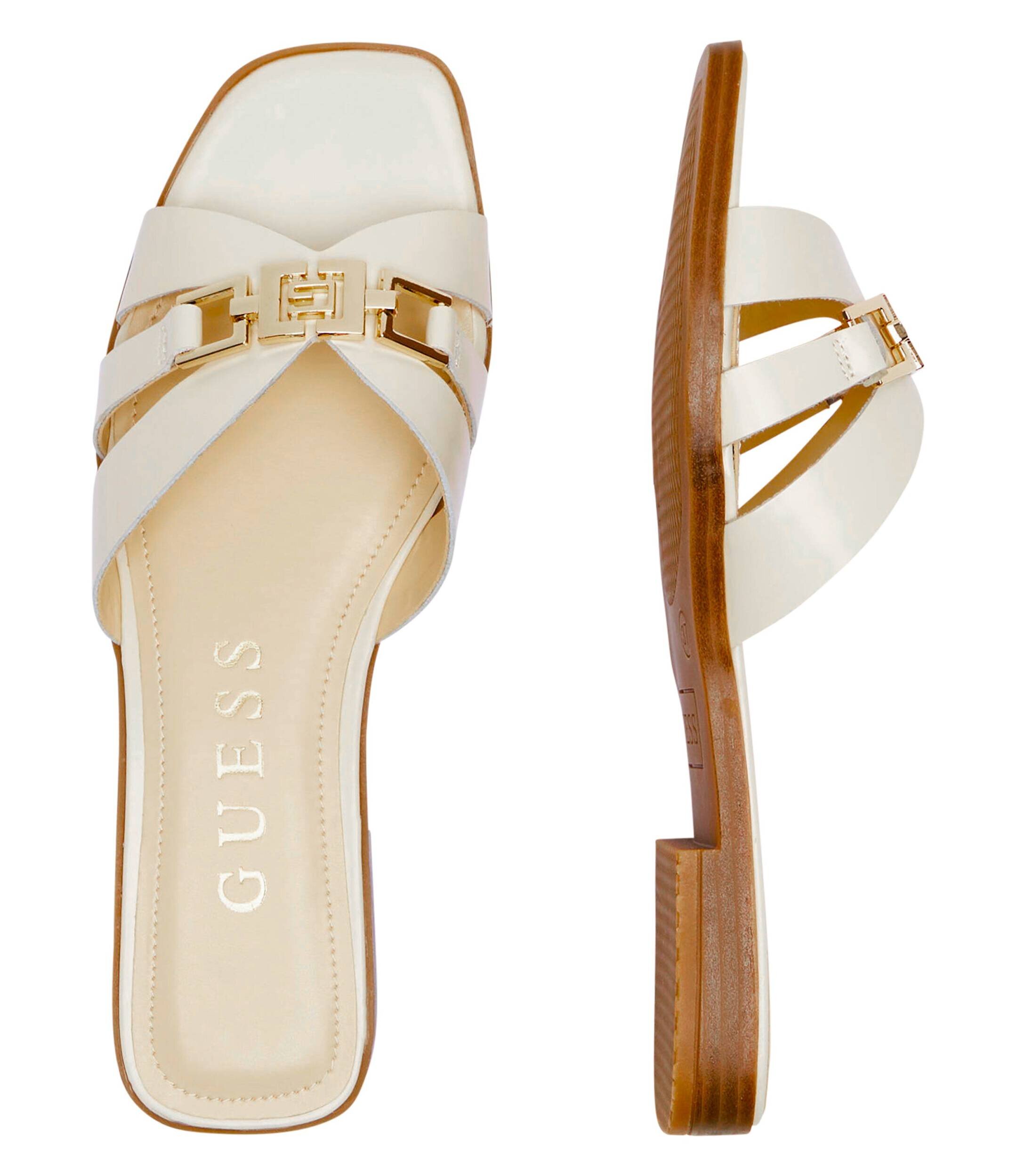 Guess De piele șlapi Lady Ronii