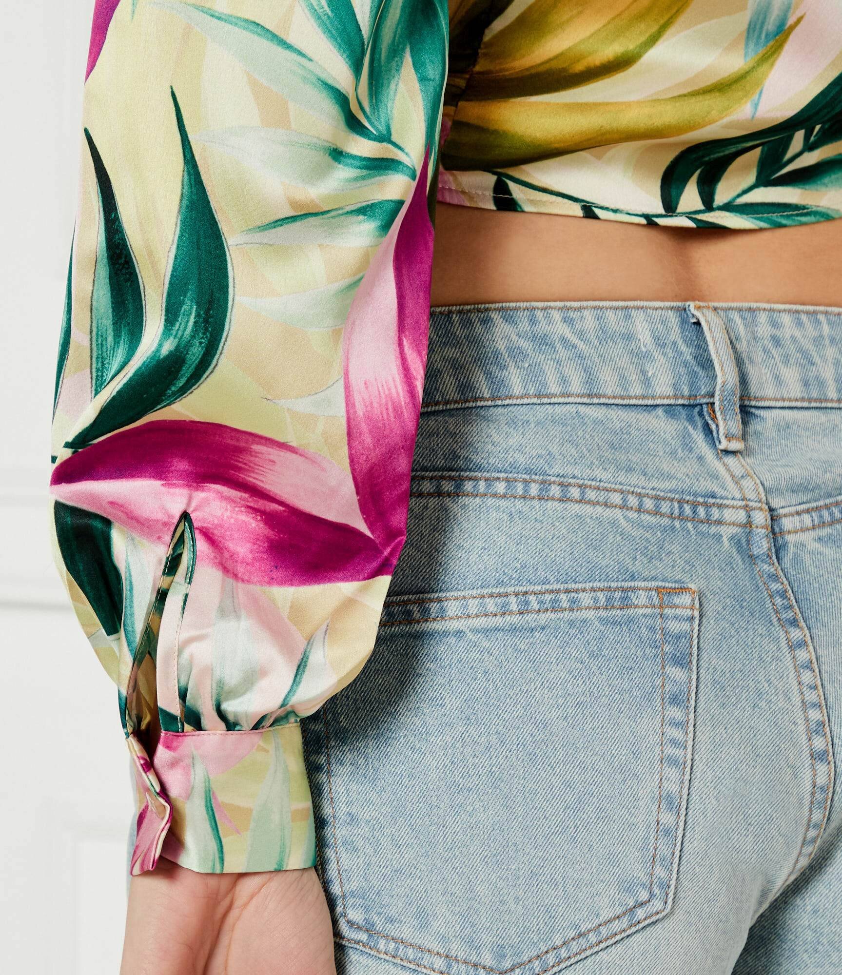 Guess De satin cămașă JUN | Cropped Fit