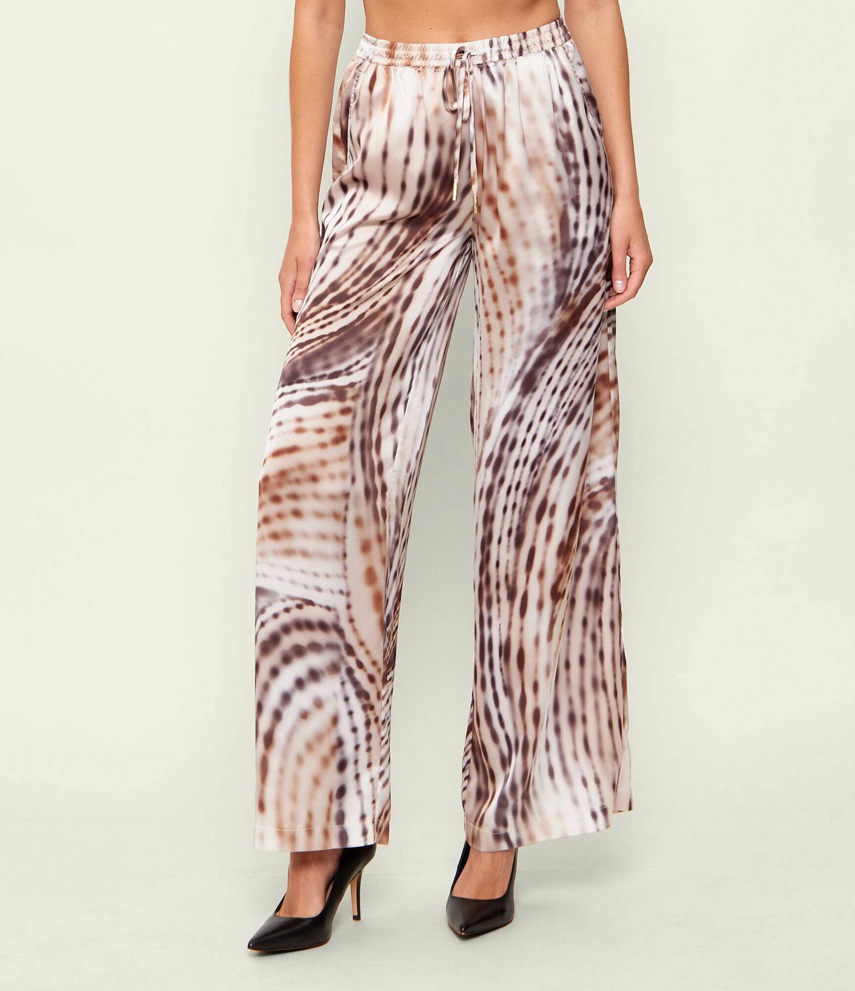 Guess De satin pantaloni Ines | flare fit
