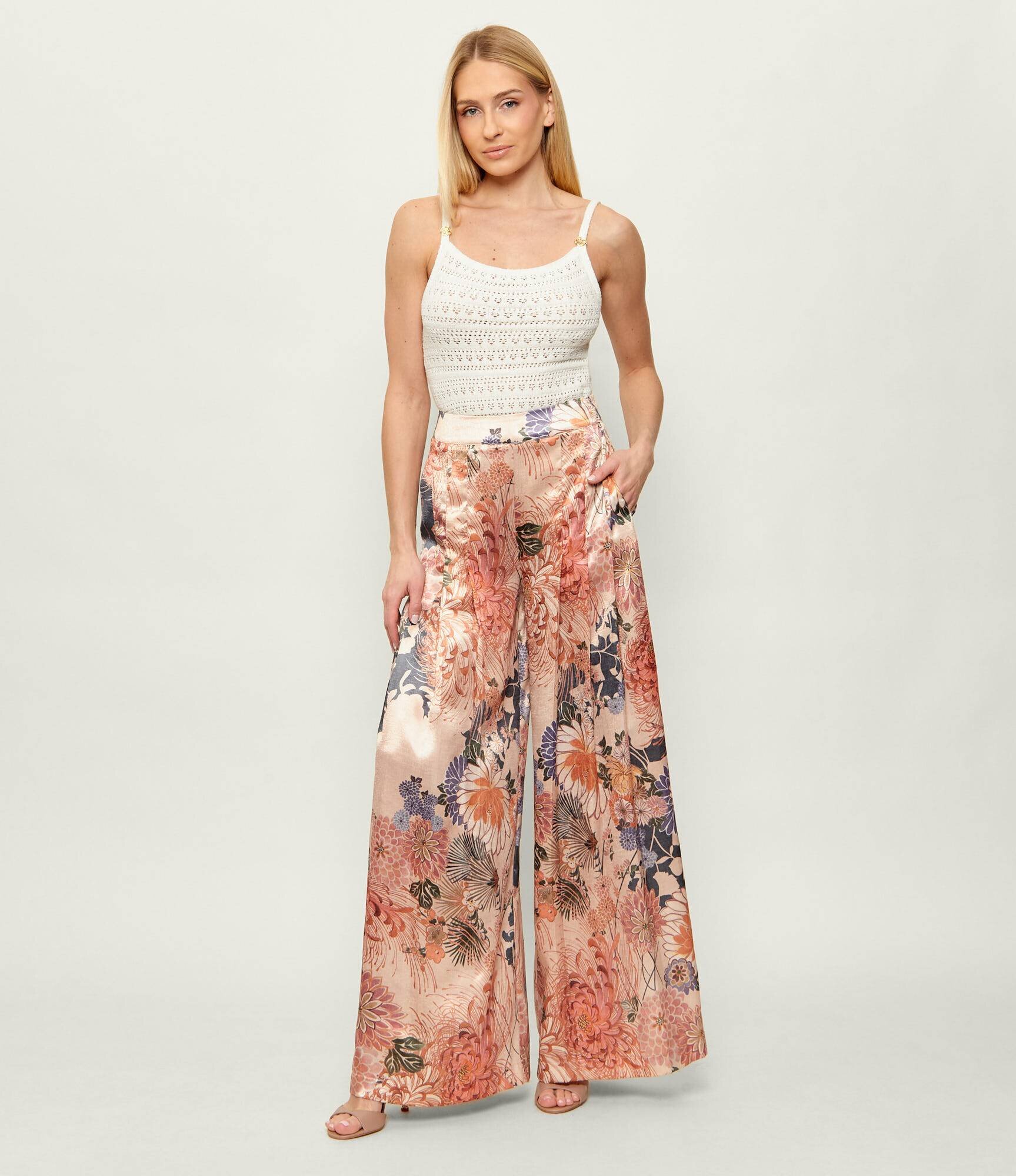 Guess De satin pantaloni | Relaxed fit