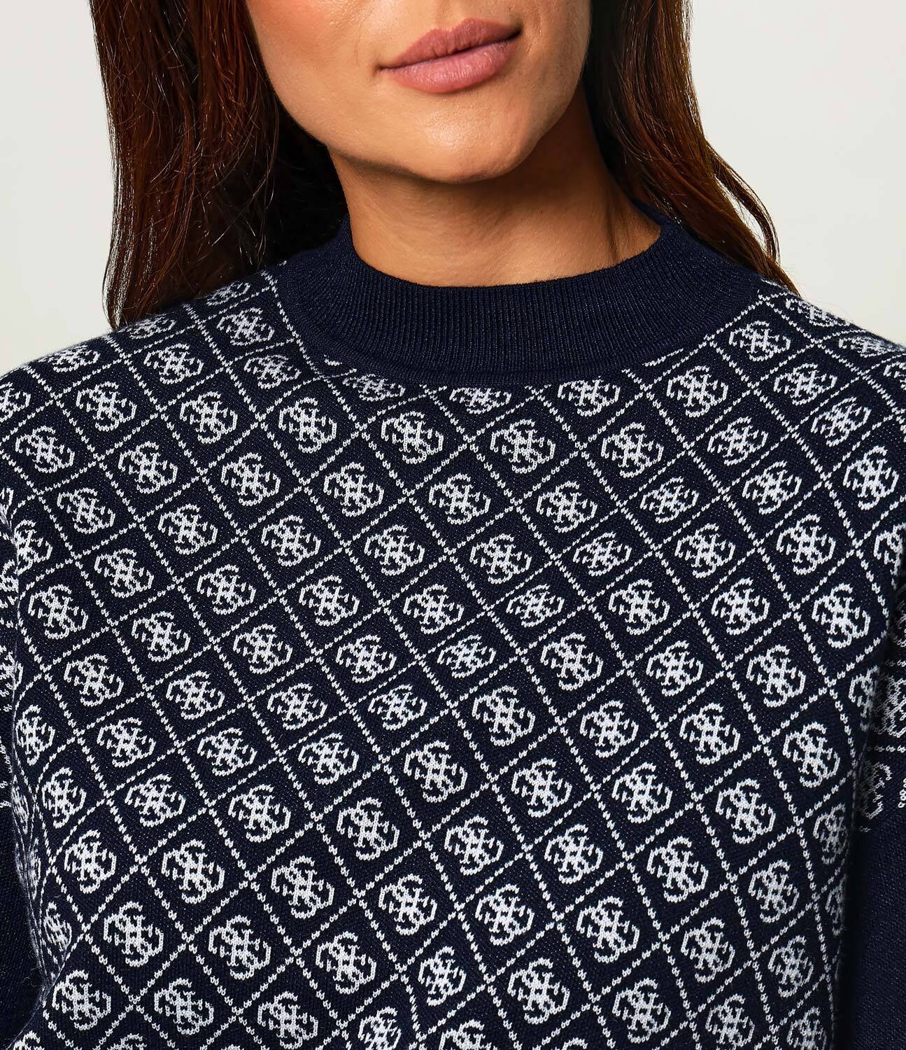 Guess Guler înalt AUBREY | Loose fit cu adaos de lână
