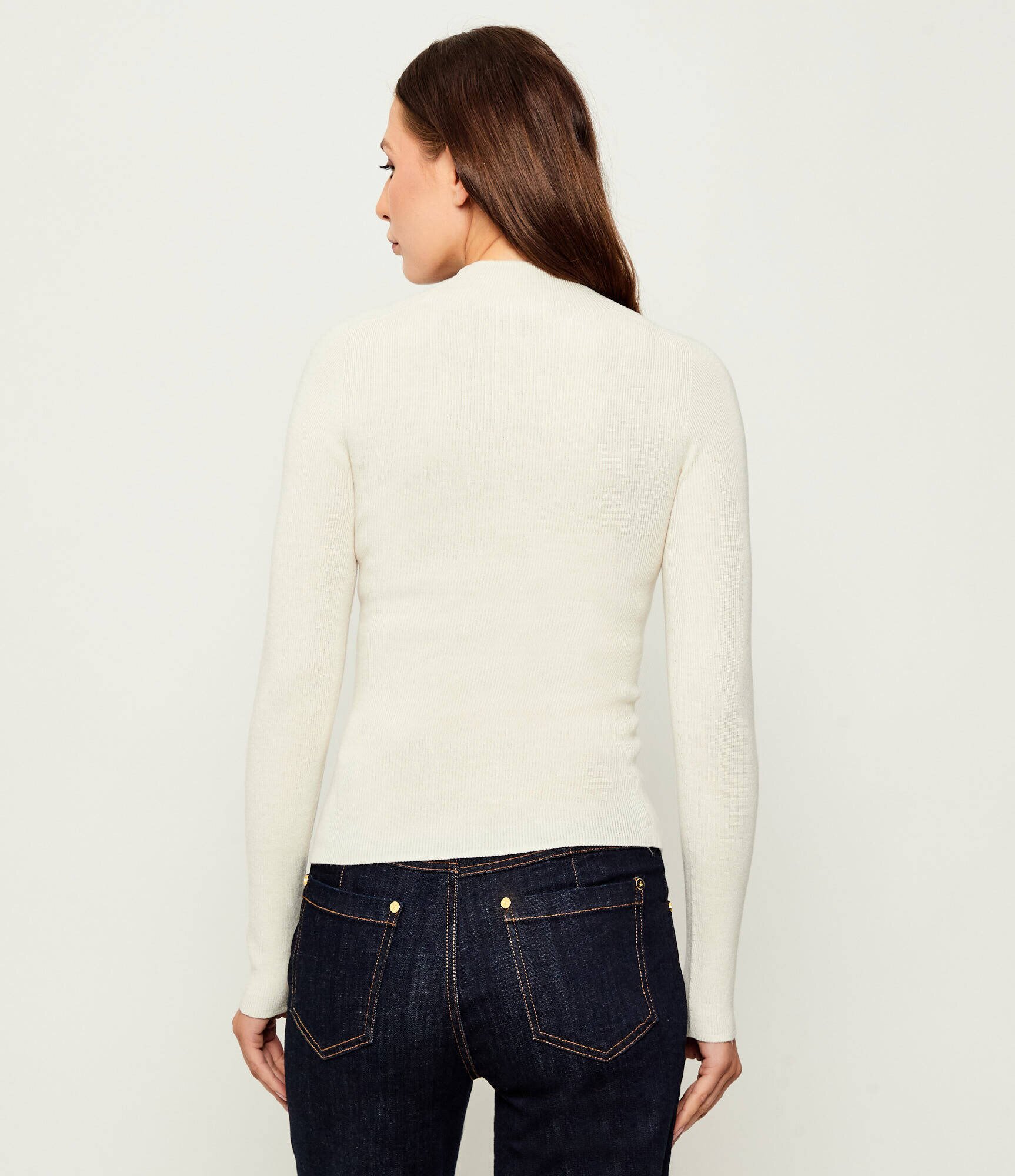 Guess Guler înalt JULIA | Slim Fit cu adaos de lână și cașmir