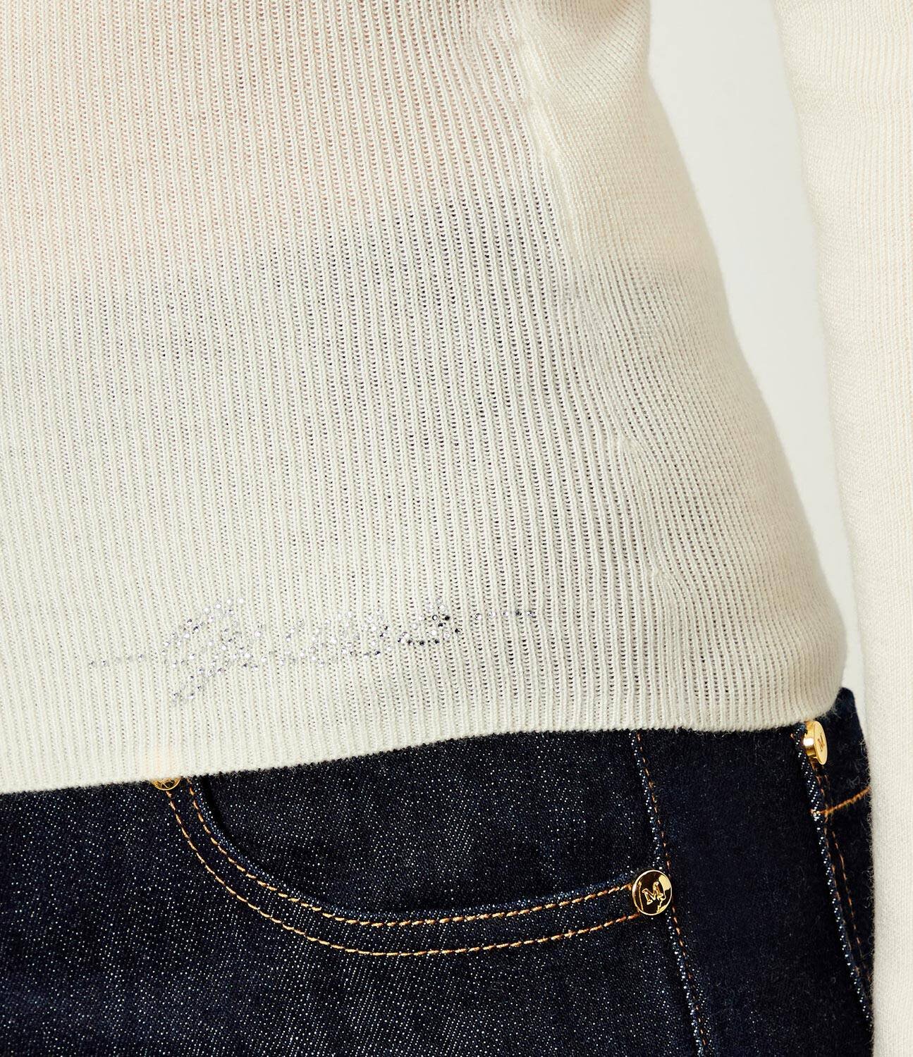 Guess Guler înalt JULIA | Slim Fit cu adaos de lână și cașmir