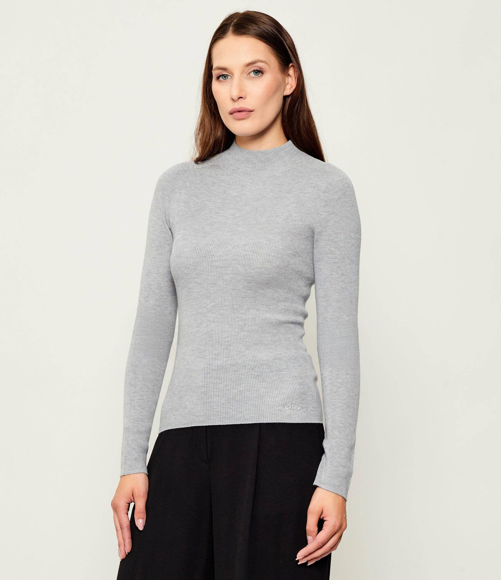 Guess Guler înalt JULIA | Slim Fit cu adaos de lână și cașmir