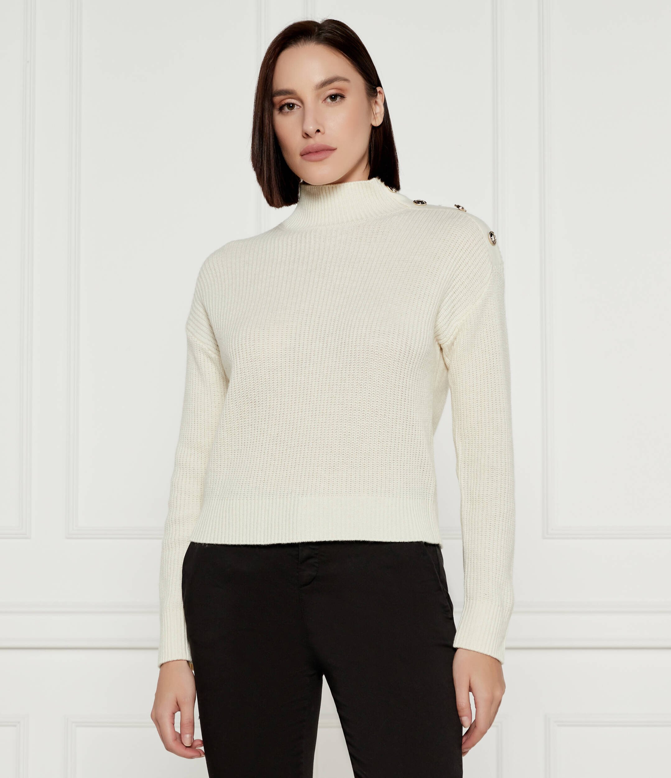Guess Guler înalt ZYLEE | Regular Fit cu adaos de lână