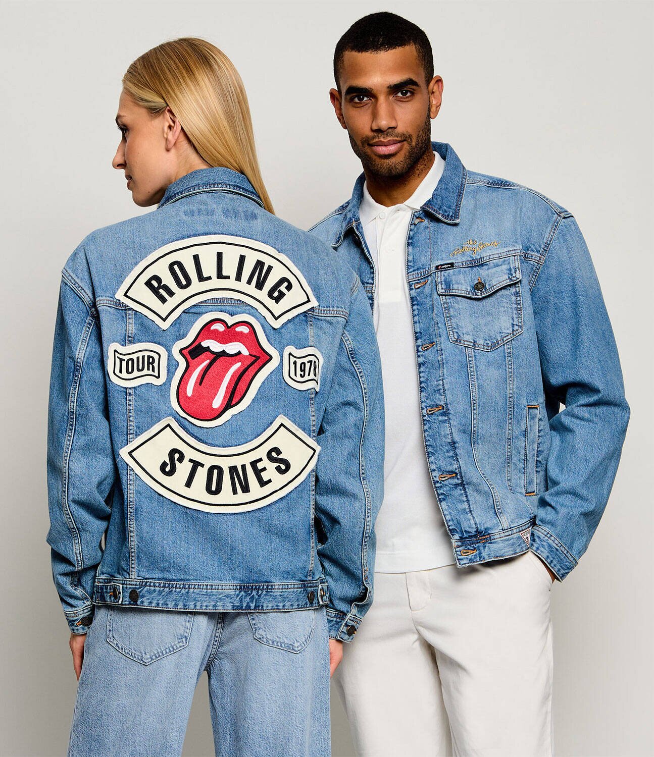 Guess Jeans De blugi geacă | x The Rolling Stones | Loose fit