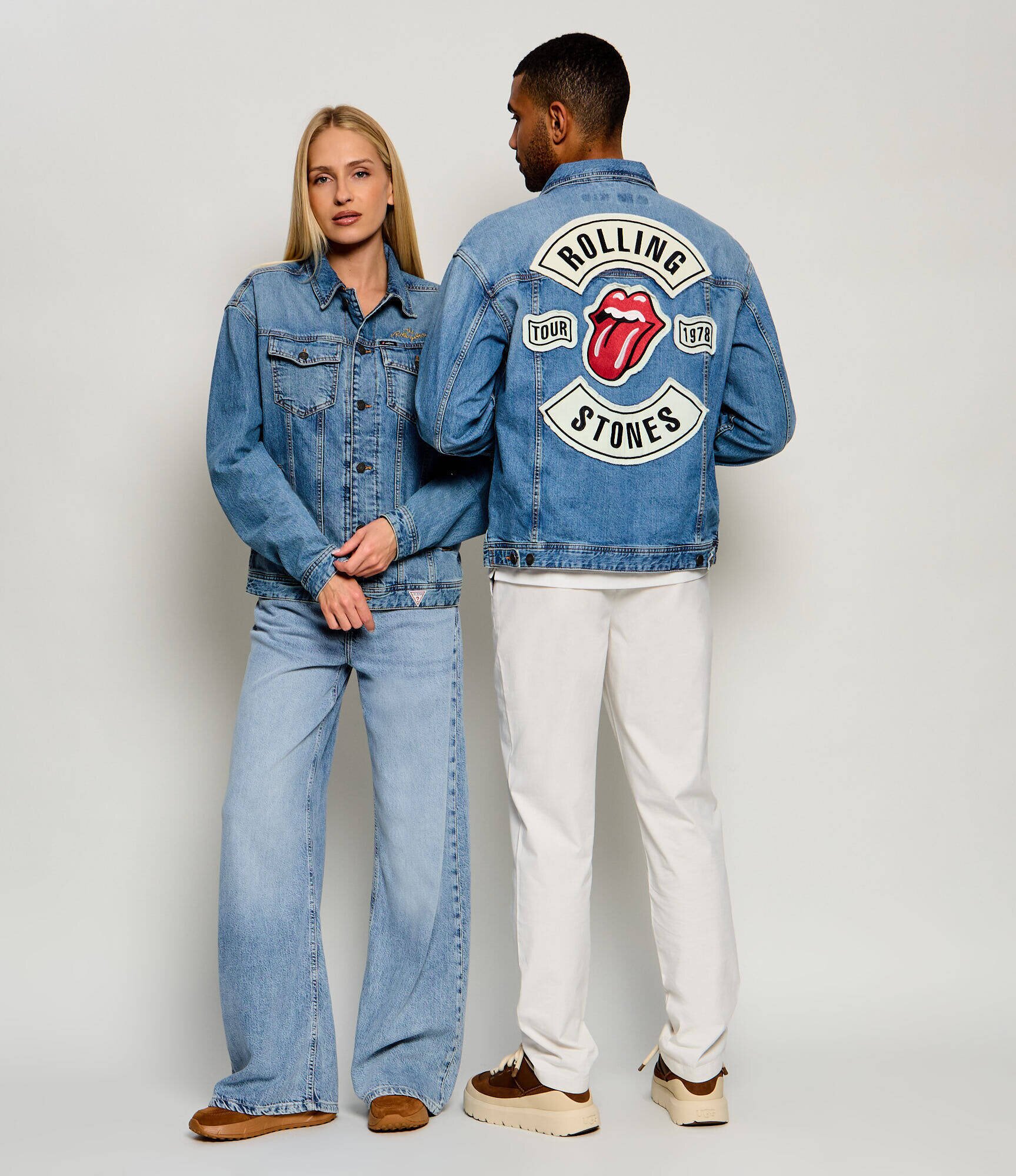 Guess Jeans De blugi geacă | x The Rolling Stones | Loose fit