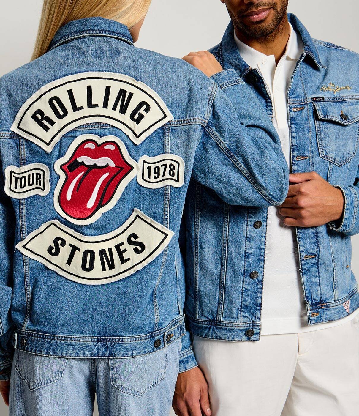 Guess Jeans De blugi geacă | x The Rolling Stones | Loose fit