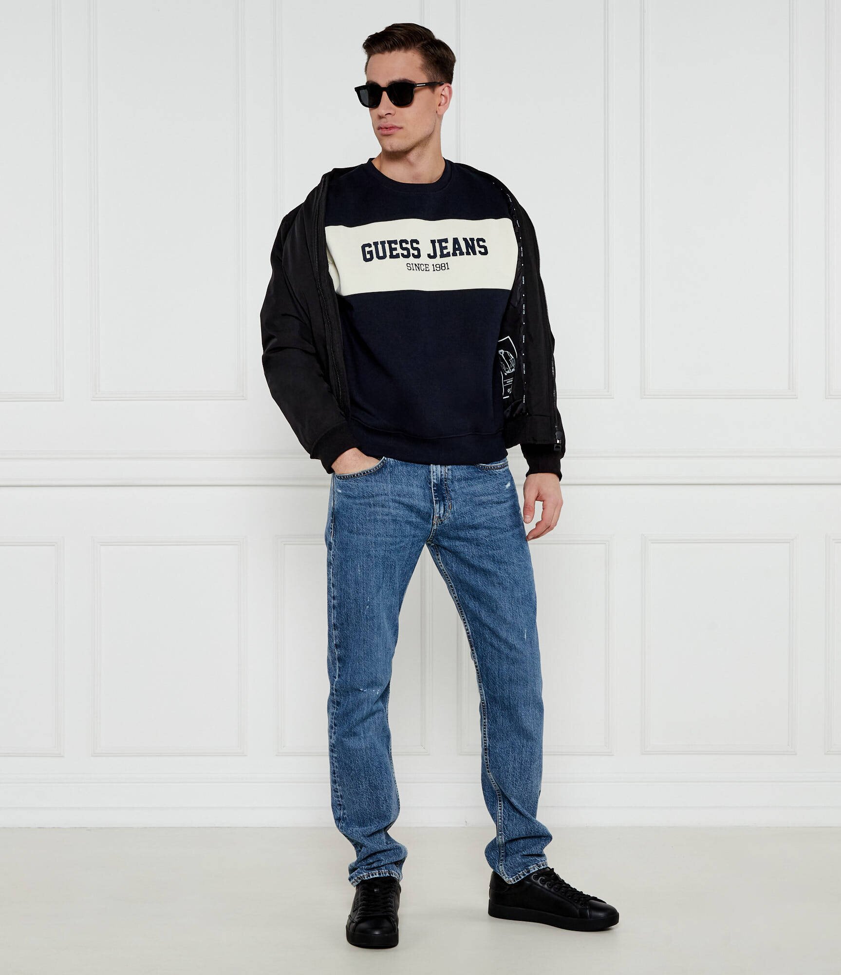 Guess Jeans Hanorac HORIZONT | Oversize fit