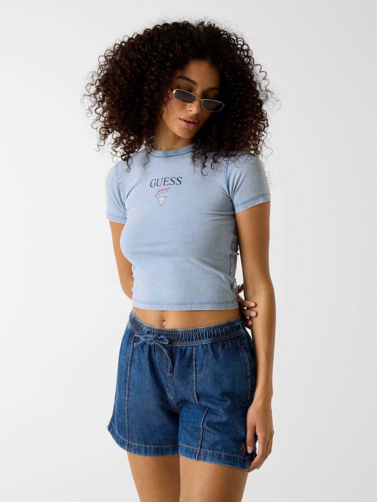 Guess Jeans Tricou Baby Baker | Cropped Fit