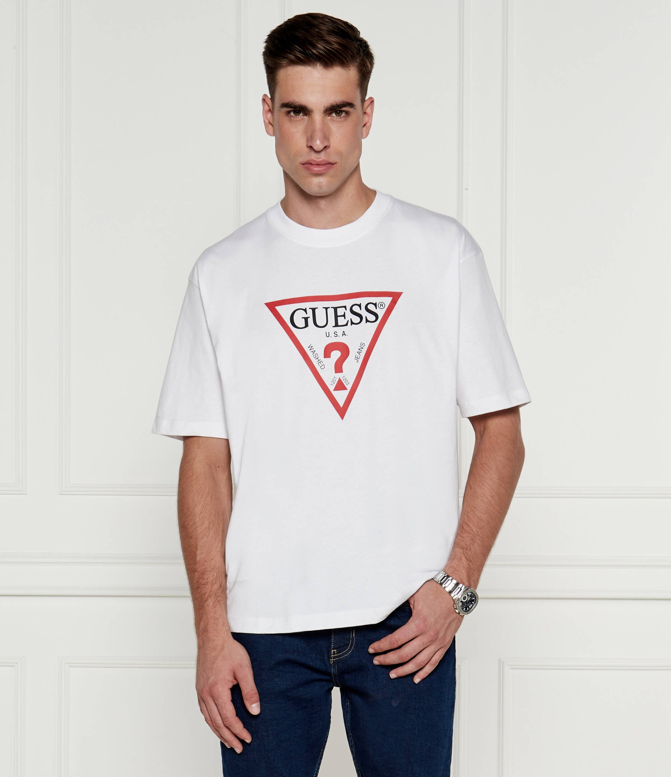 Guess Jeans Tricou | Oversize fit