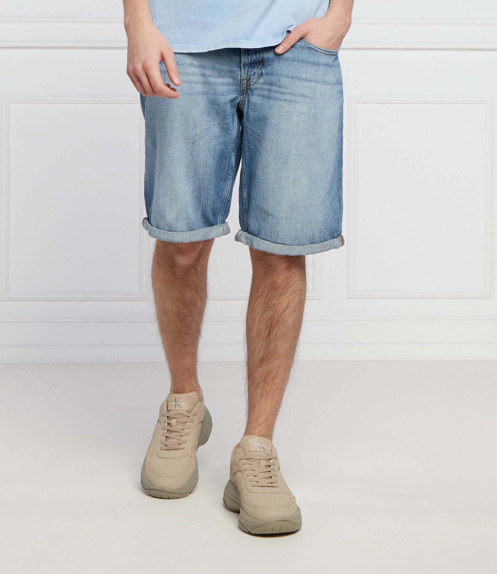 Guess Pantaloni scurți Sonny | Regular Fit | cu adaos de in