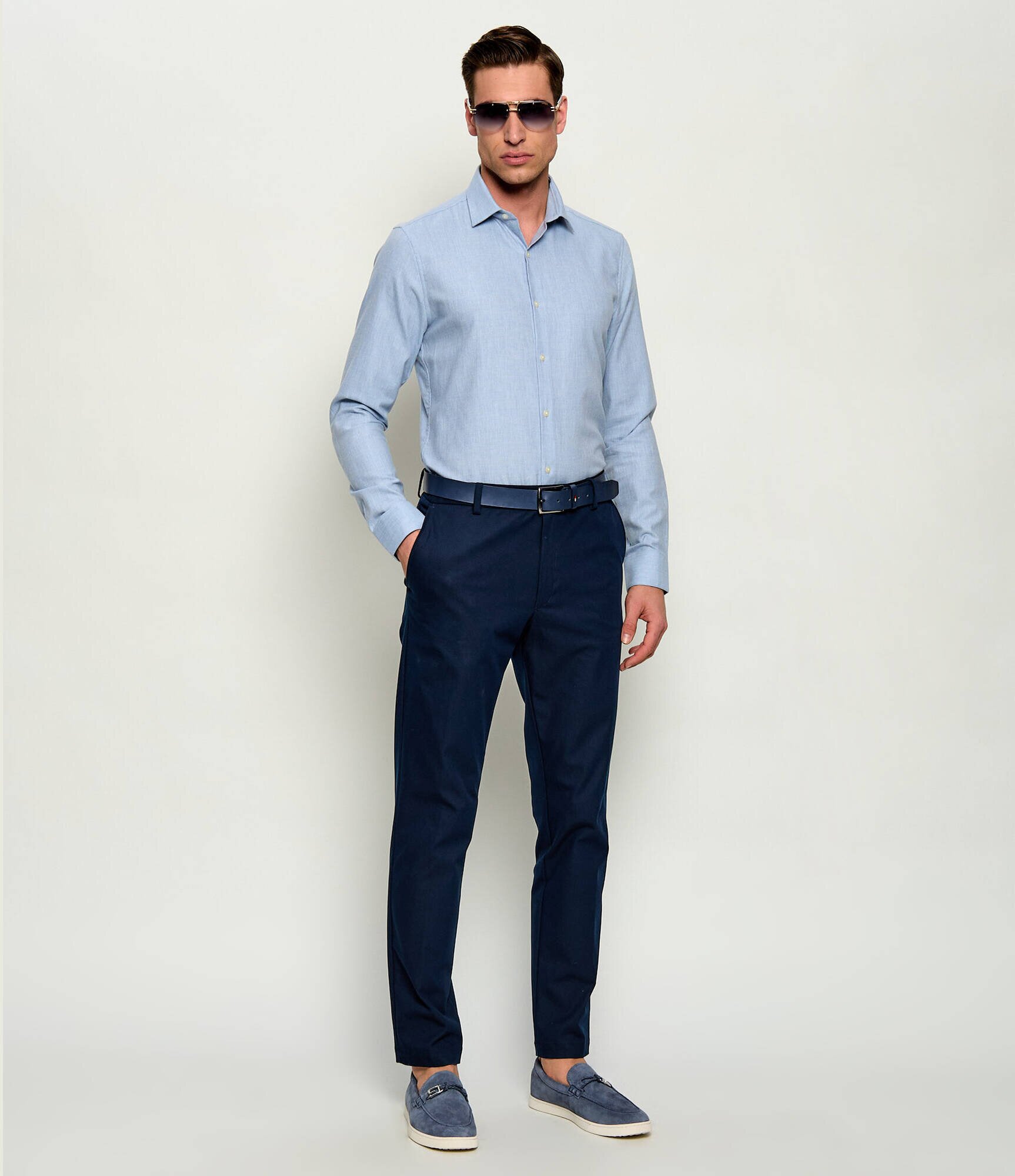 Guess Pantofi loafer HEAWS | piele întoarsă