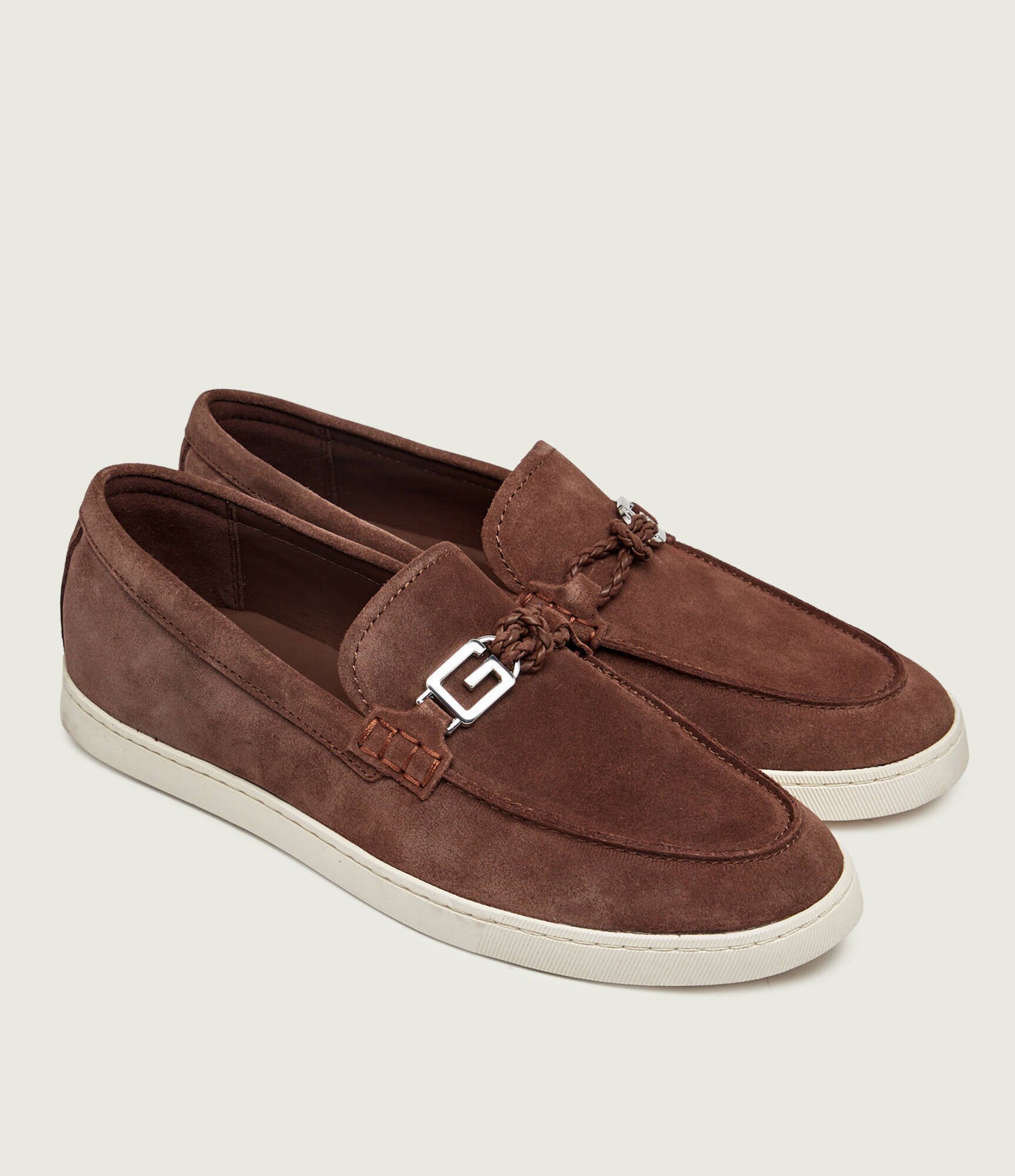 Guess Pantofi loafer HEAWS | piele întoarsă