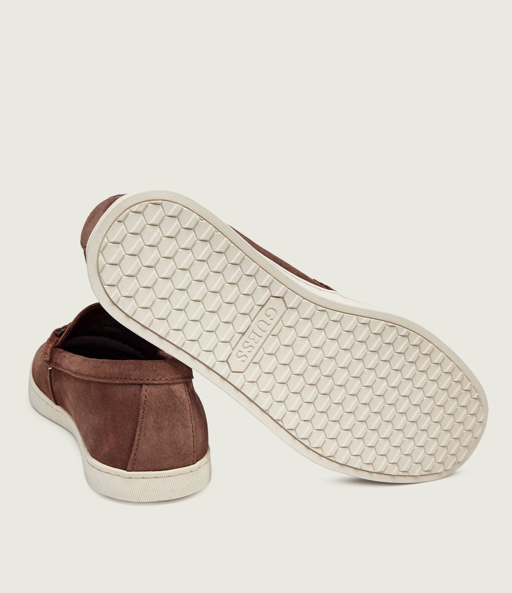 Guess Pantofi loafer HEAWS | piele întoarsă