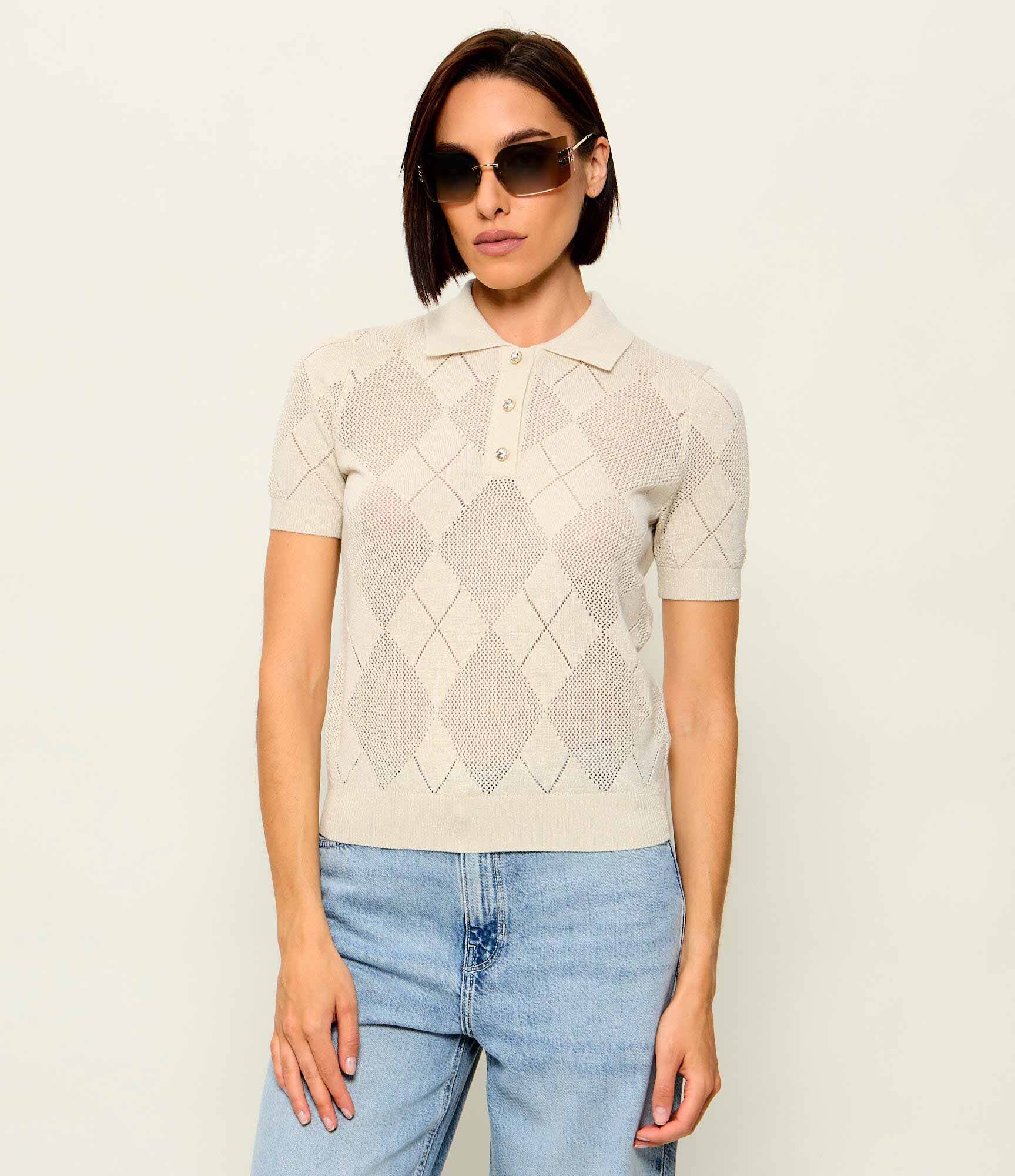 Guess Polo Melody | regular fit cu adaos de lână