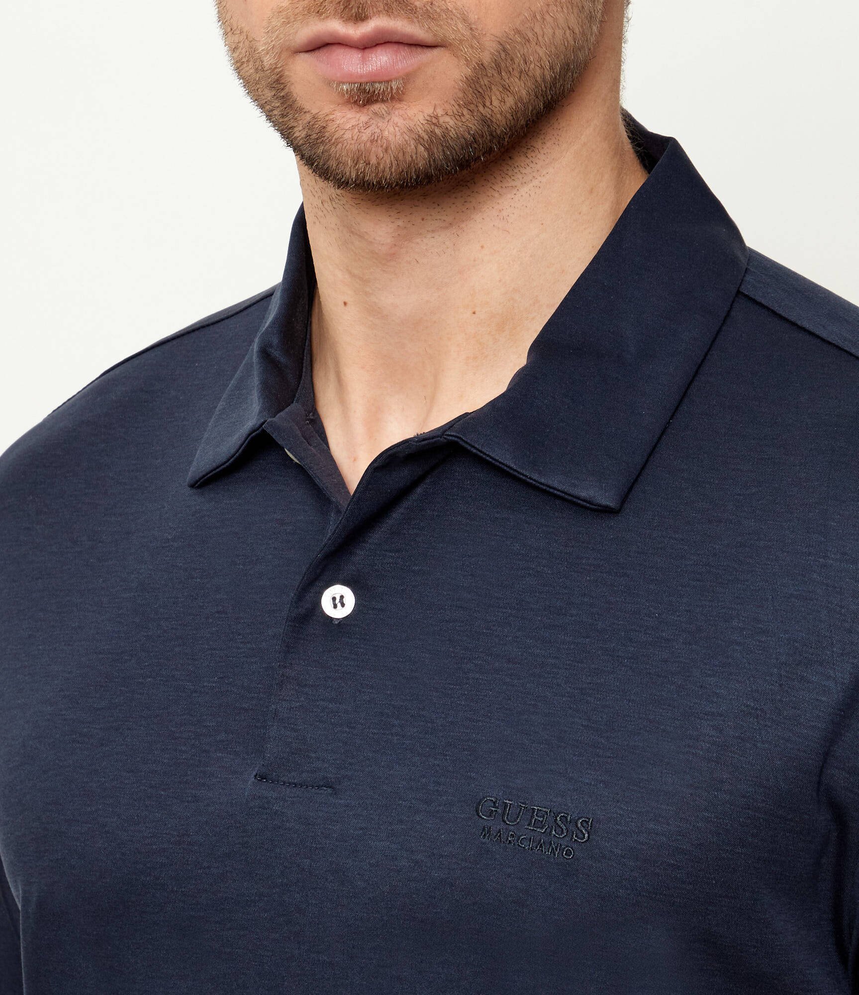 Guess Polo | regular fit cu adaos de mătase