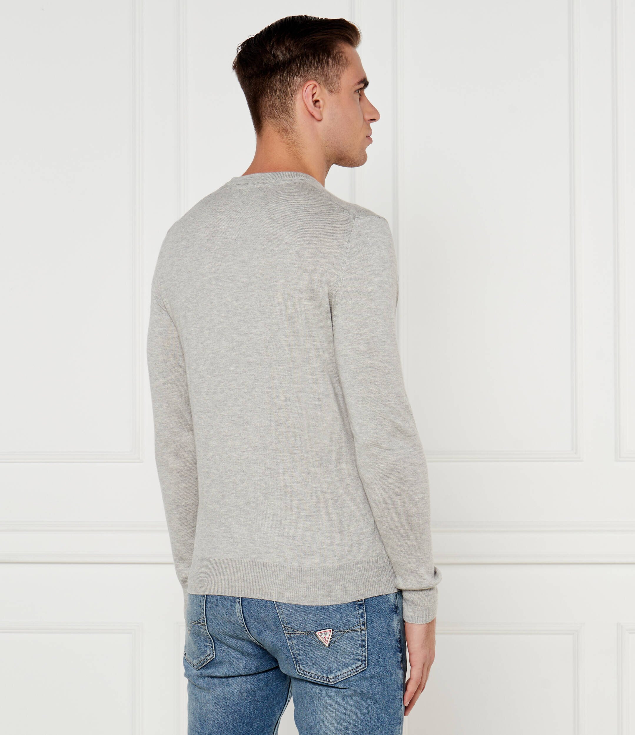Guess Pulover DANIEL | Regular Fit cu adaos de mătase