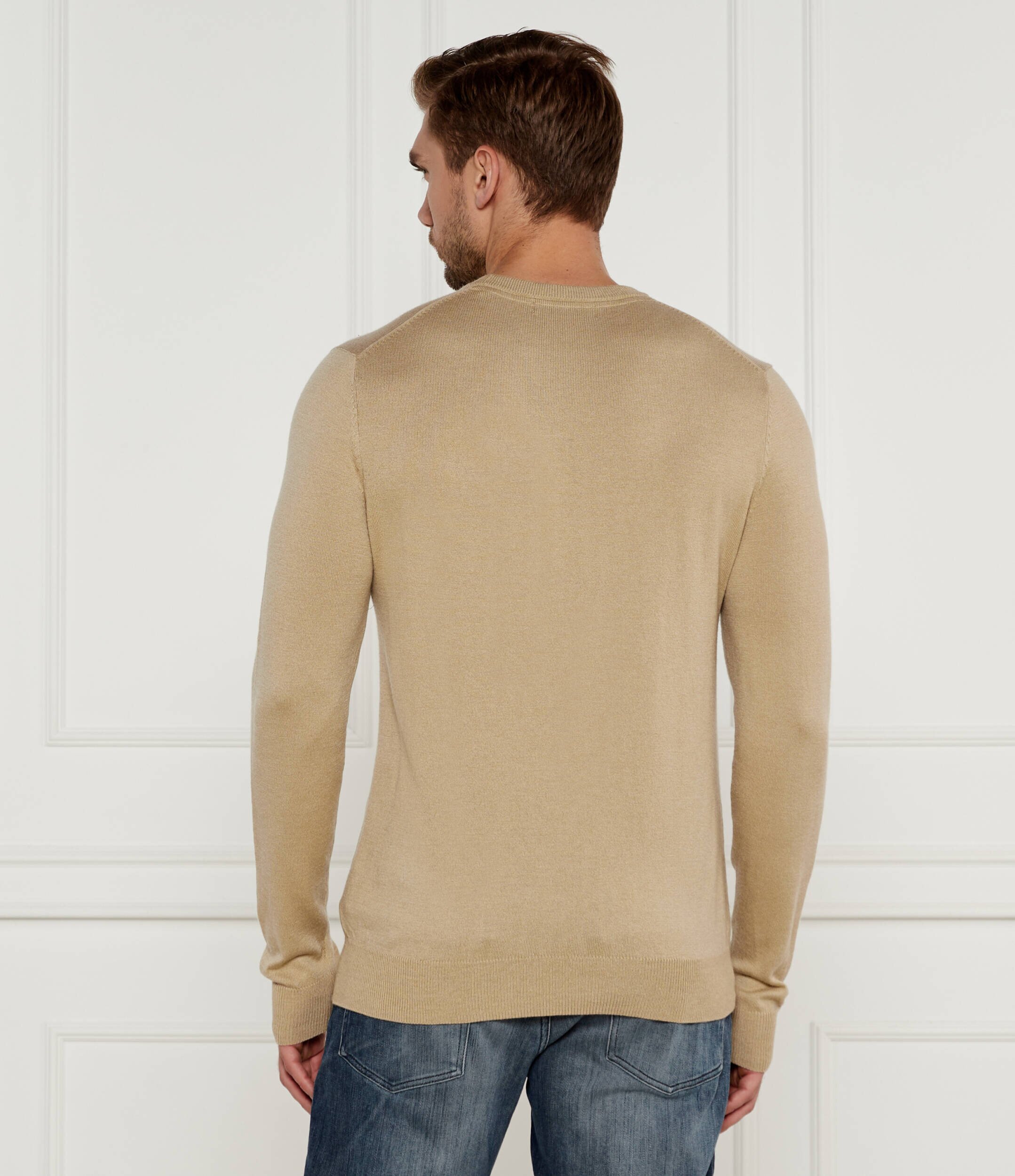 Guess Pulover DANIEL | Regular Fit cu adaos de mătase
