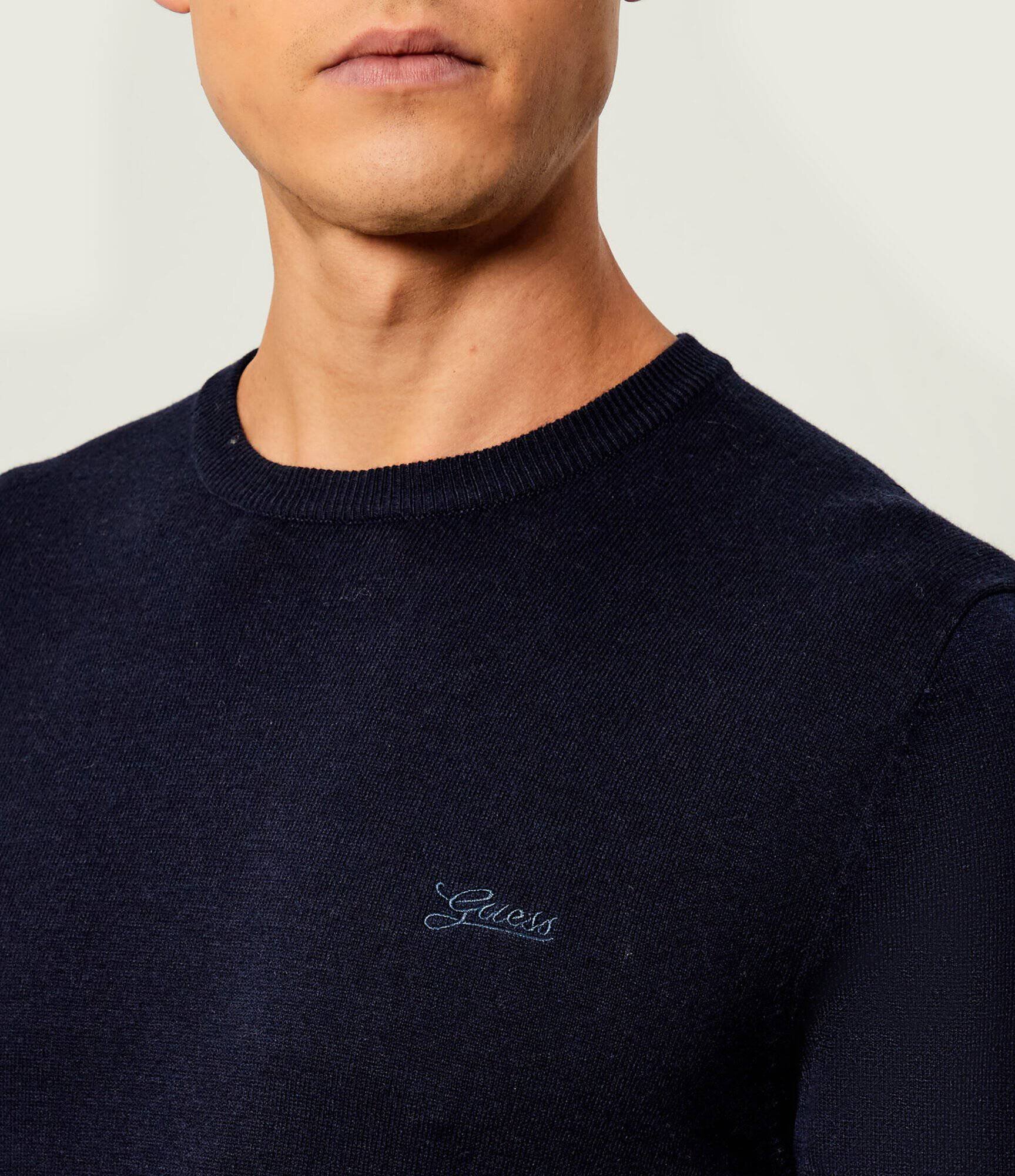 Guess Pulover DANIEL | Slim Fit cu adaos de mătase