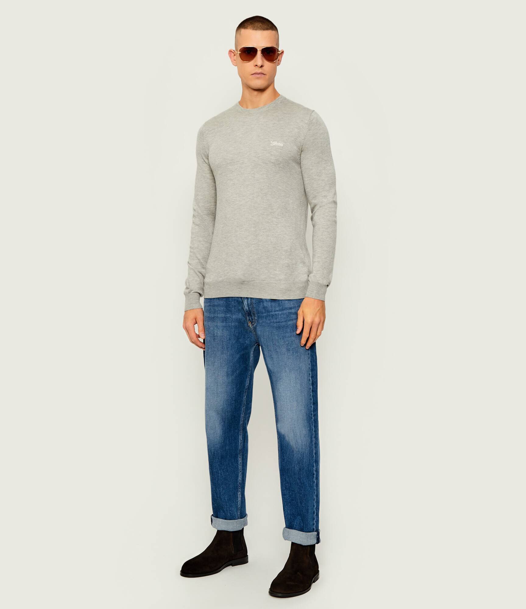 Guess Pulover DANIEL | Slim Fit cu adaos de mătase