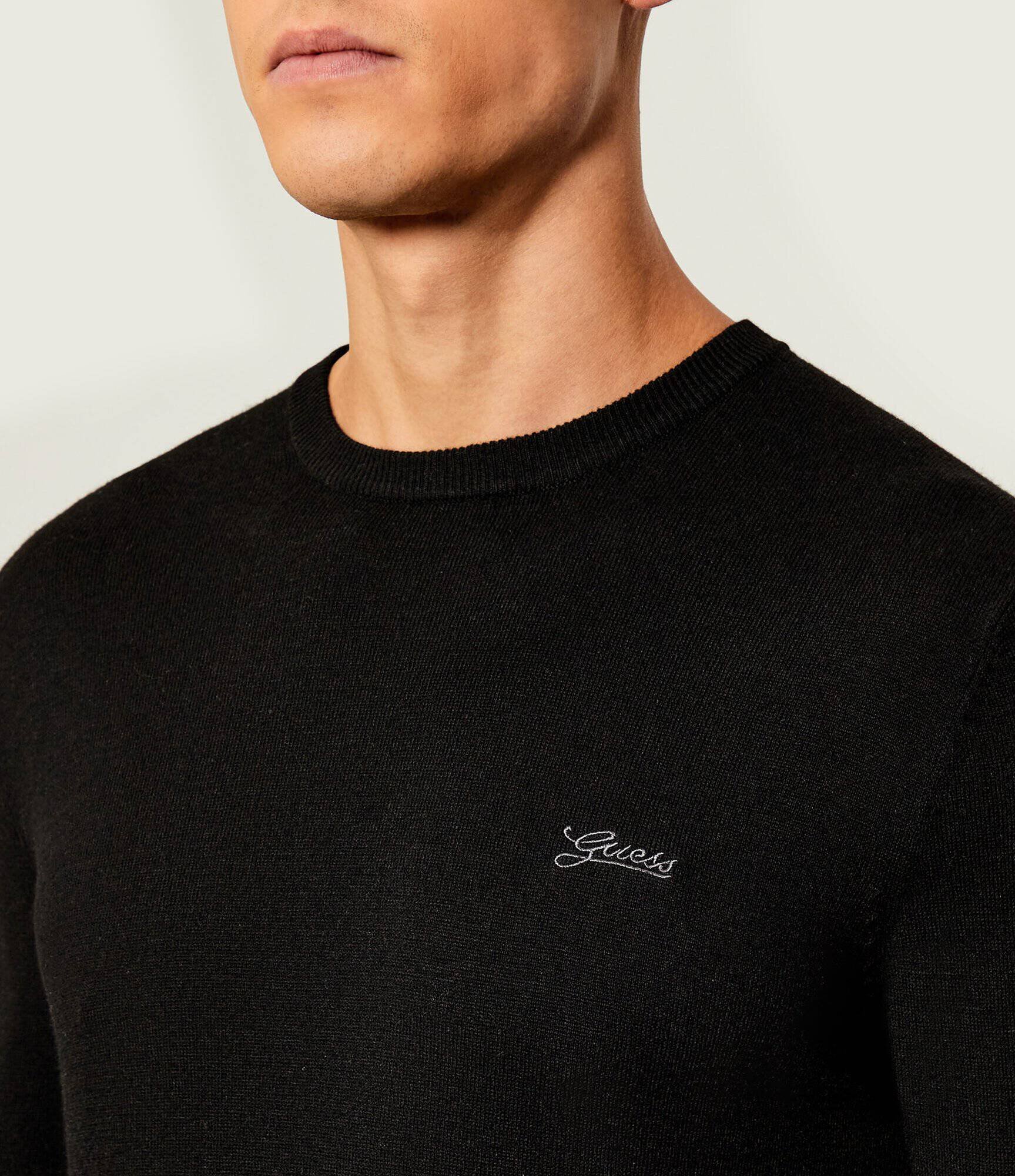 Guess Pulover DANIEL | Slim Fit cu adaos de mătase