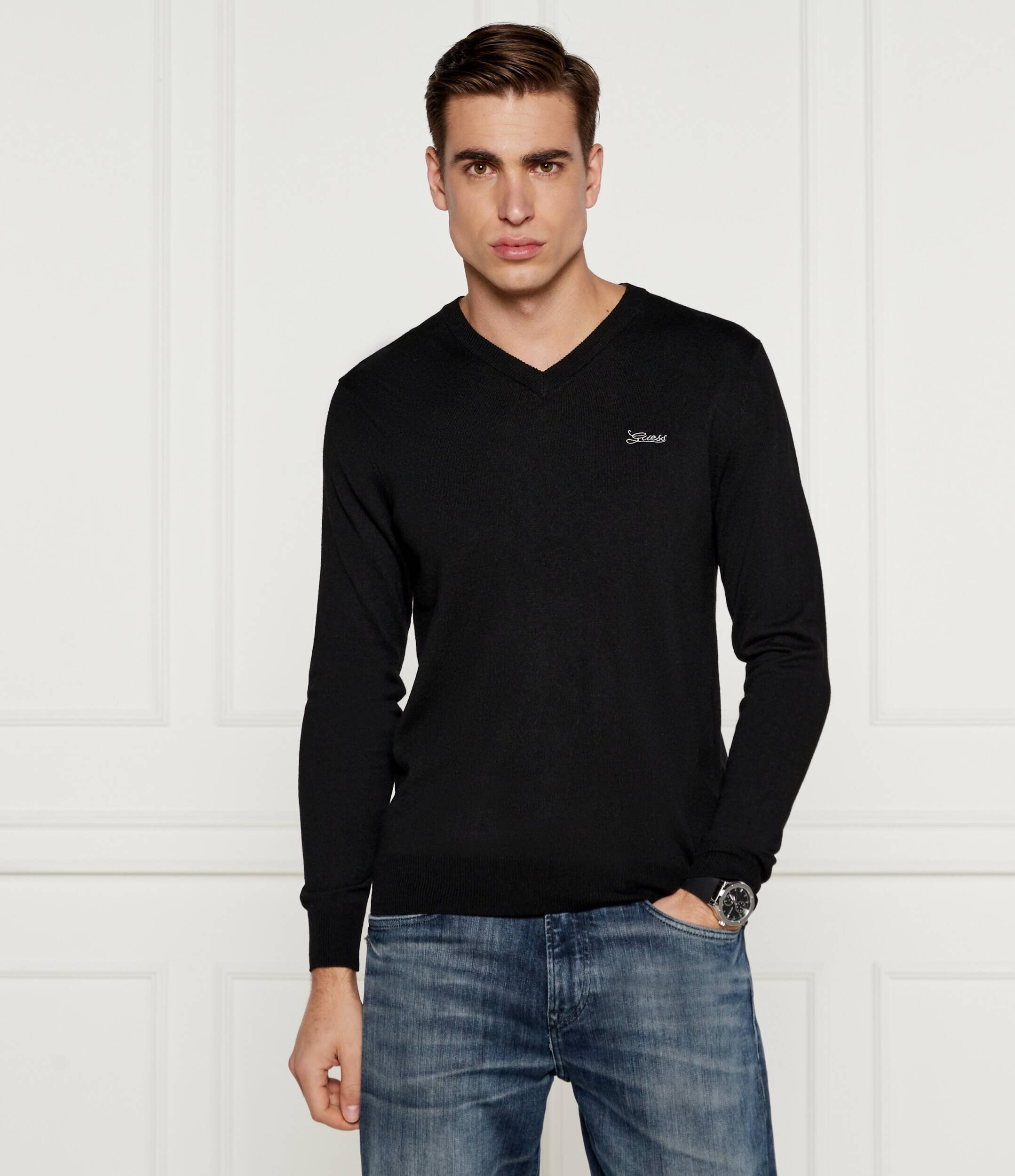 Guess Pulover DAREN | Regular Fit cu adaos de lână