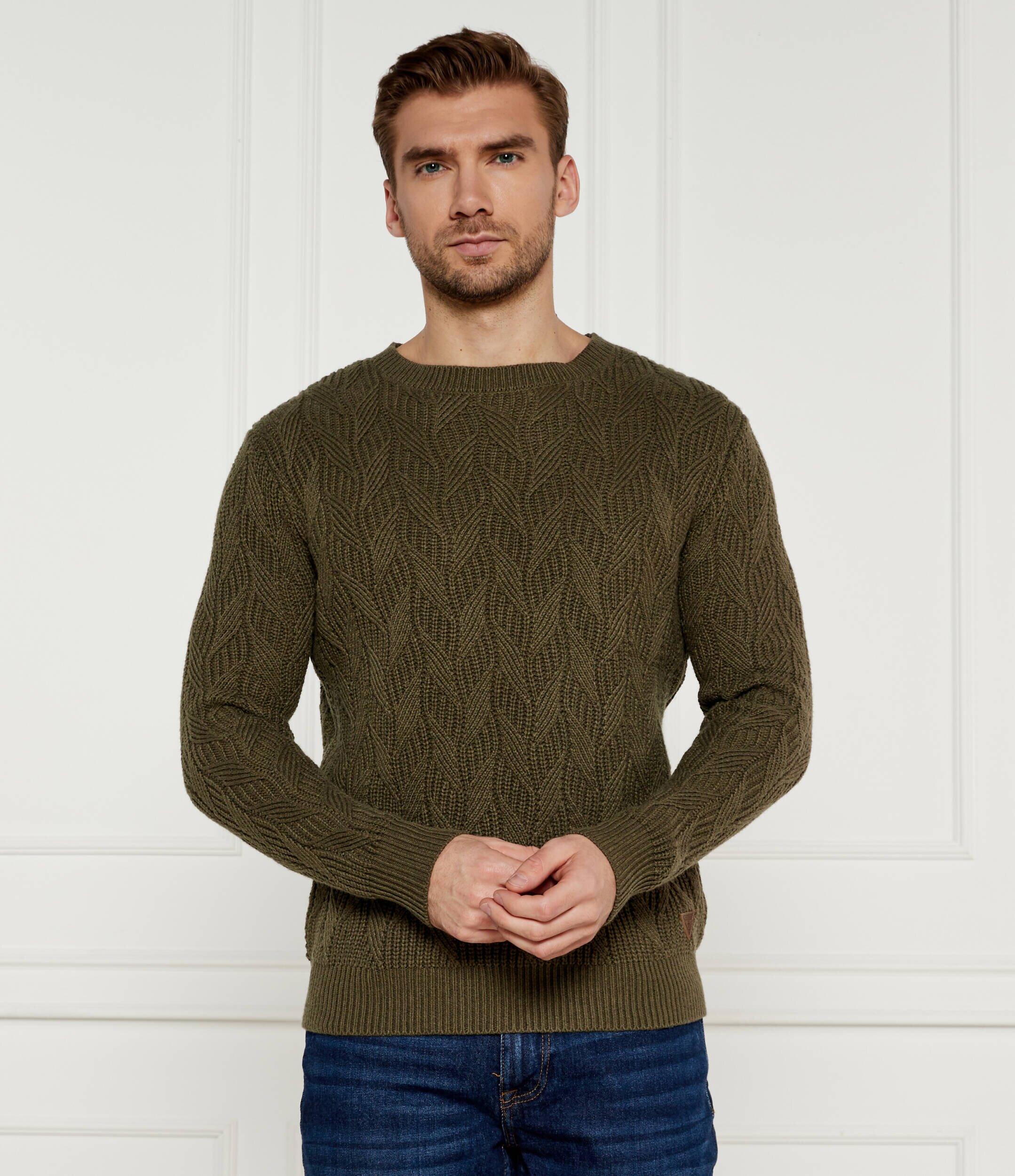 Guess Pulover EVANDER | Regular Fit cu adaos de lână